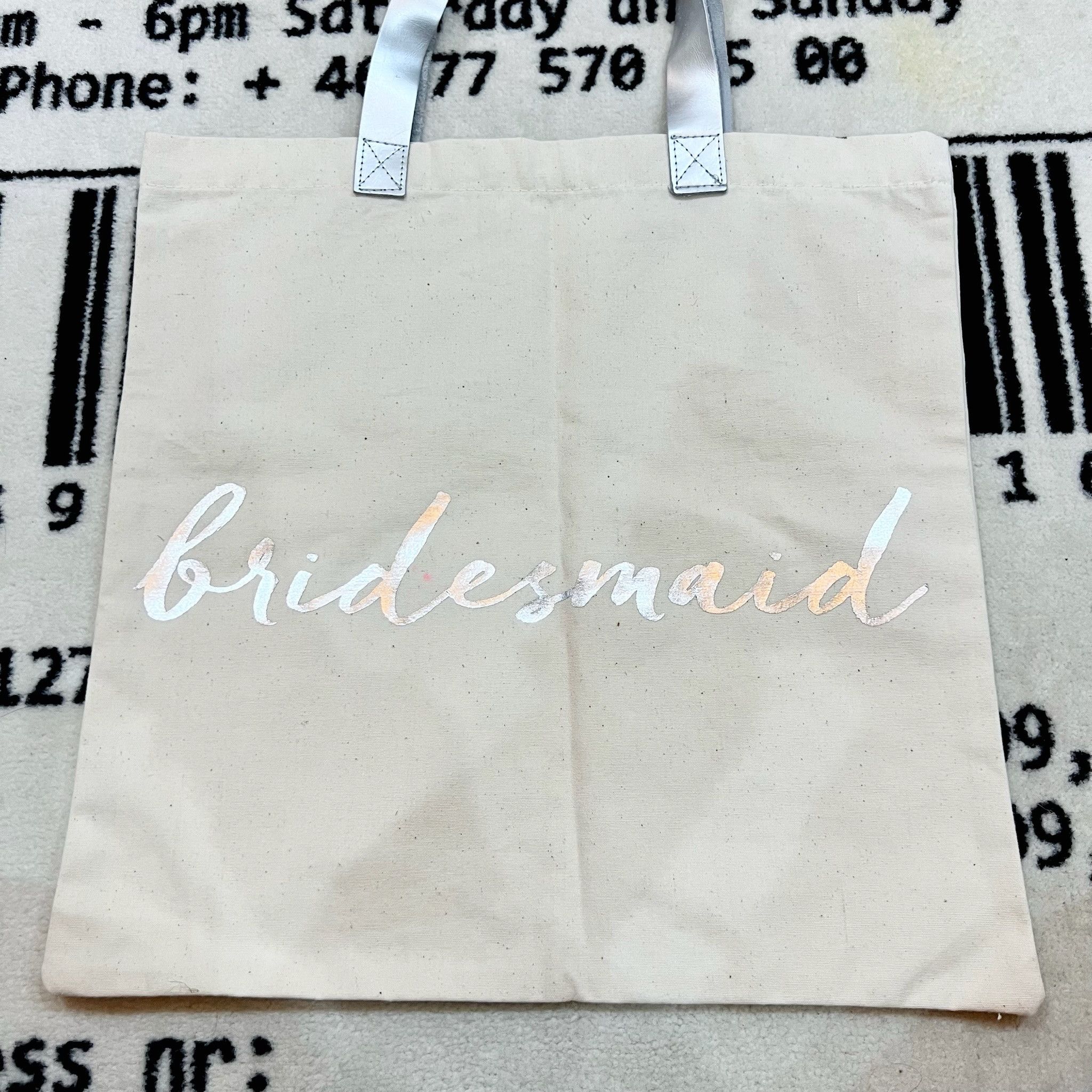 Other Set of 2 - ROSANNA 'Bridesmaid' Canvas Tote Shopping Bag Size ONE SIZE - 2 Thumbnail