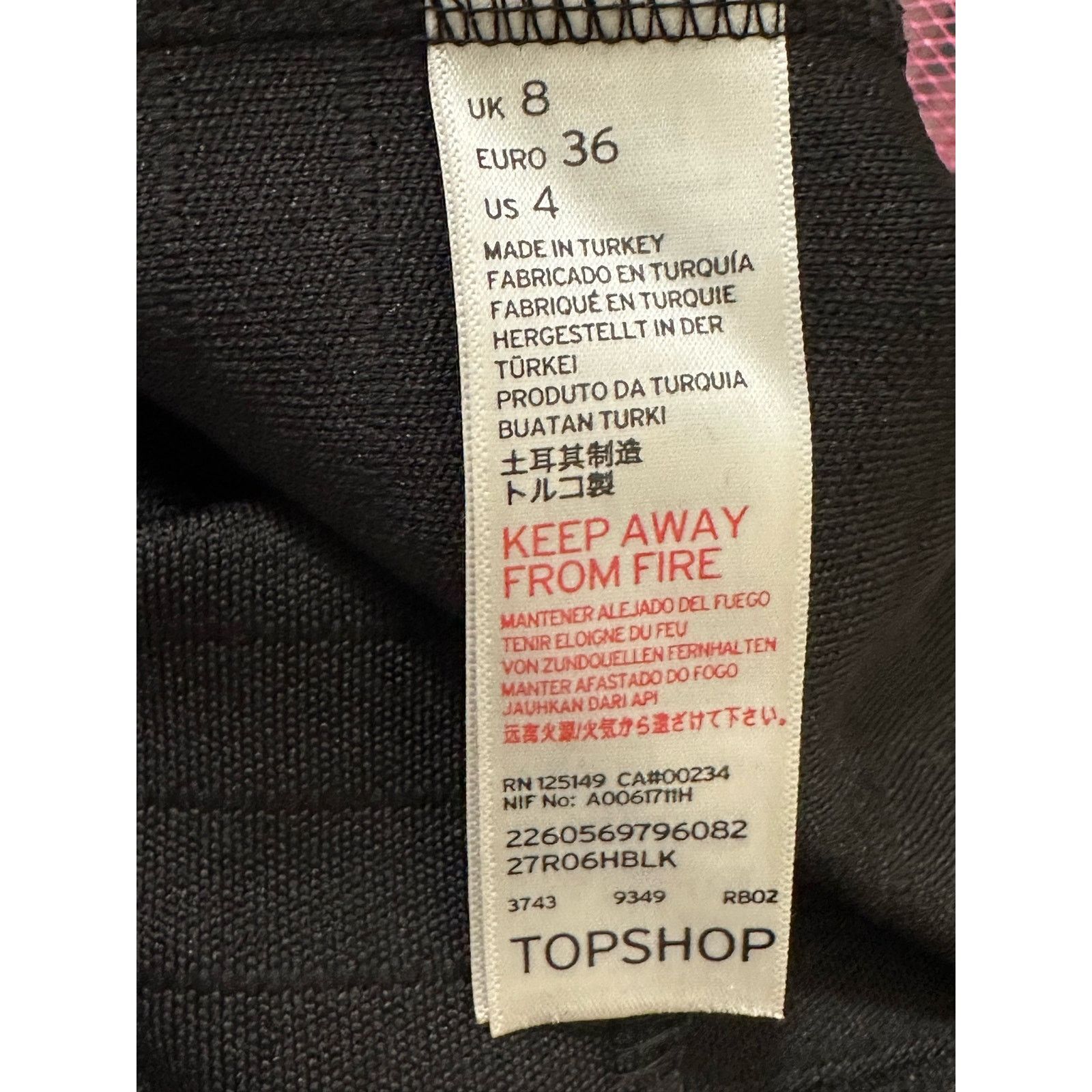 Topshop Topshop black tube midi pull on knit skirt size 4 Size 27" / US 4 / IT 40 - 5 Thumbnail