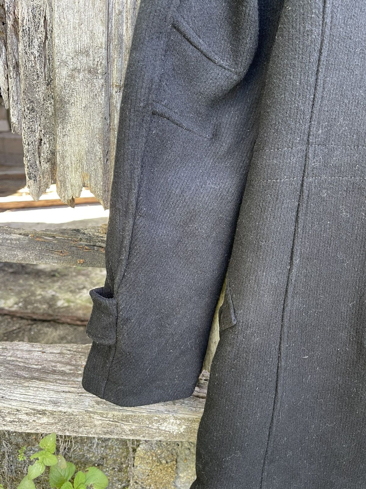 Tornado Mart Tornado Mart Black Military-Inspired Wool Coat Size US S / EU 44-46 / 1 - 17 Thumbnail