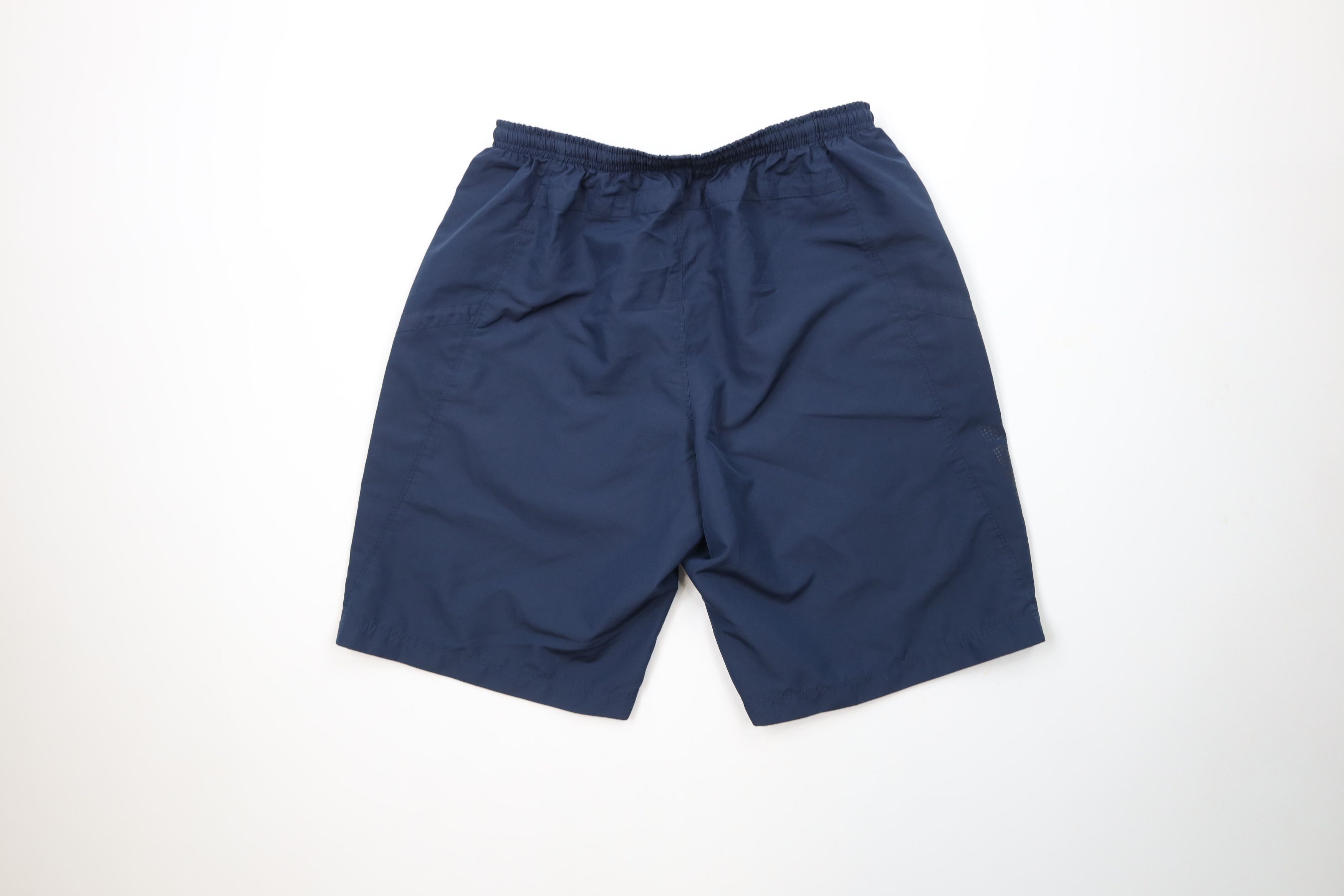 Nike × Vintage Vintage Y2K Nike Block Letter Above Knee Shorts Navy Blue Size US 32 / EU 48 - 10 Thumbnail