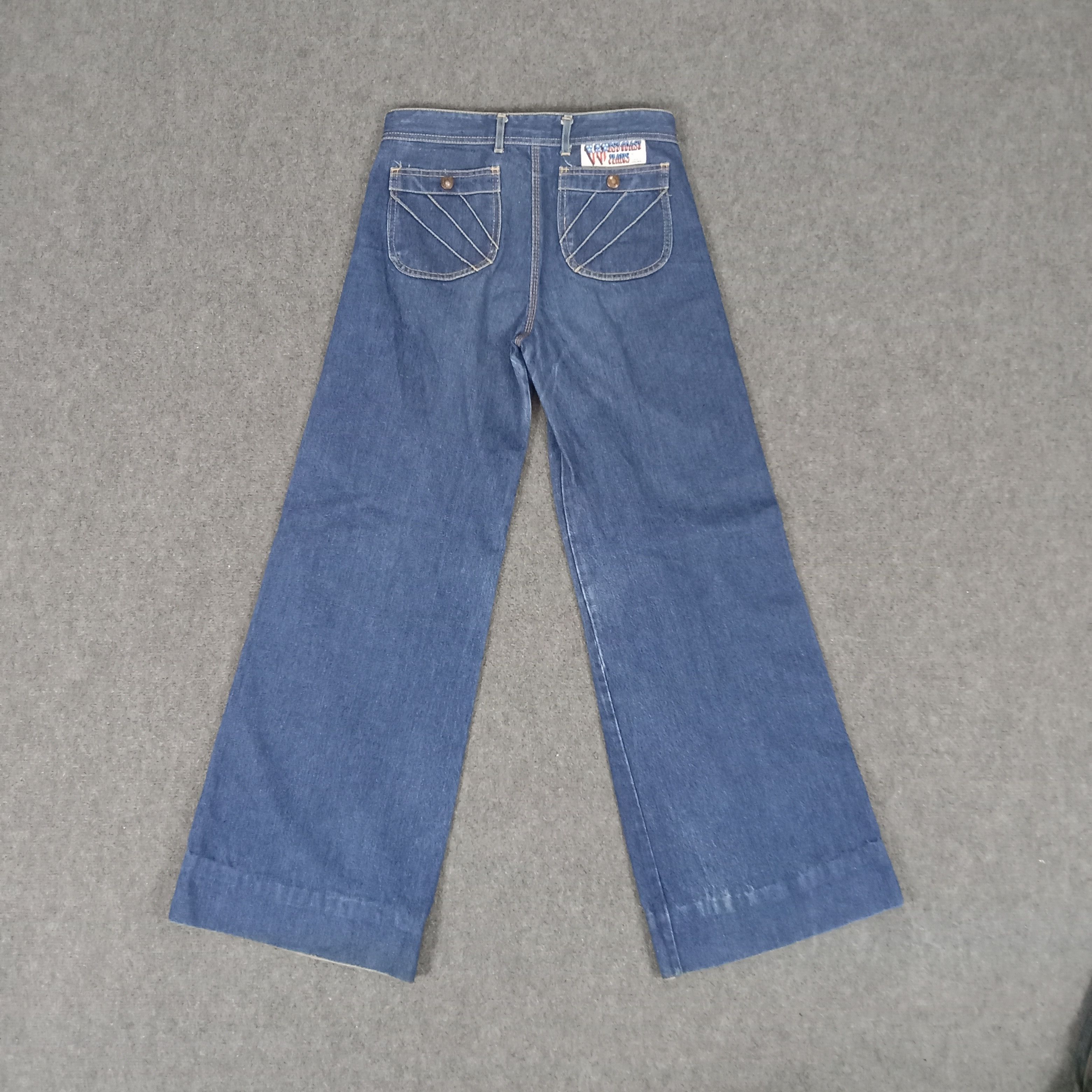 Le Grande Bleu (L.G.B.) × Vintage WestCoast American Retro Style Flared Jeans Size US 29 - 1 Thumbnail