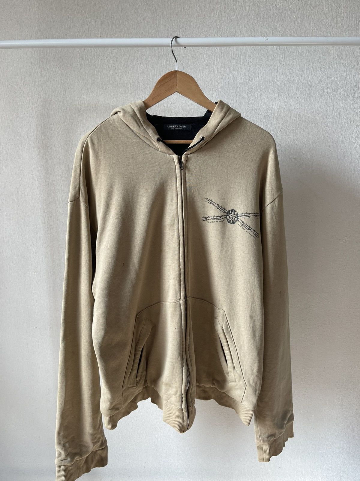 A.F.F.A. × Undercover A/W1996 Undercover 'Jesus Built My Hot Rod' Thermal Hoodie Size US XL / EU 56 / 4 - 2 Thumbnail