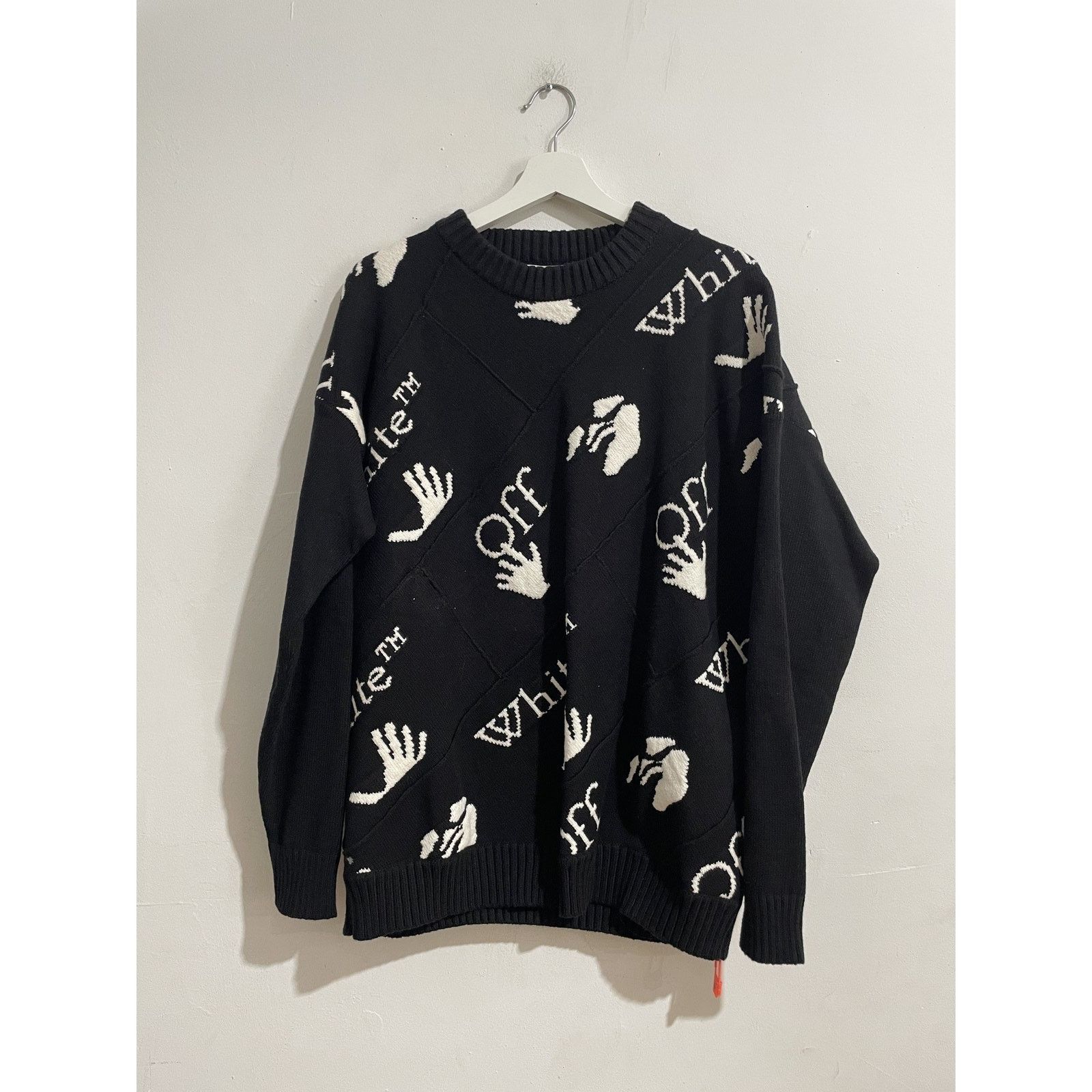 Off-White OFF WHITE BLACK DROWNING SWEATER SIZE MEDIUM PREOWNED Size US M / EU 48-50 / 2 - 1 Thumbnail