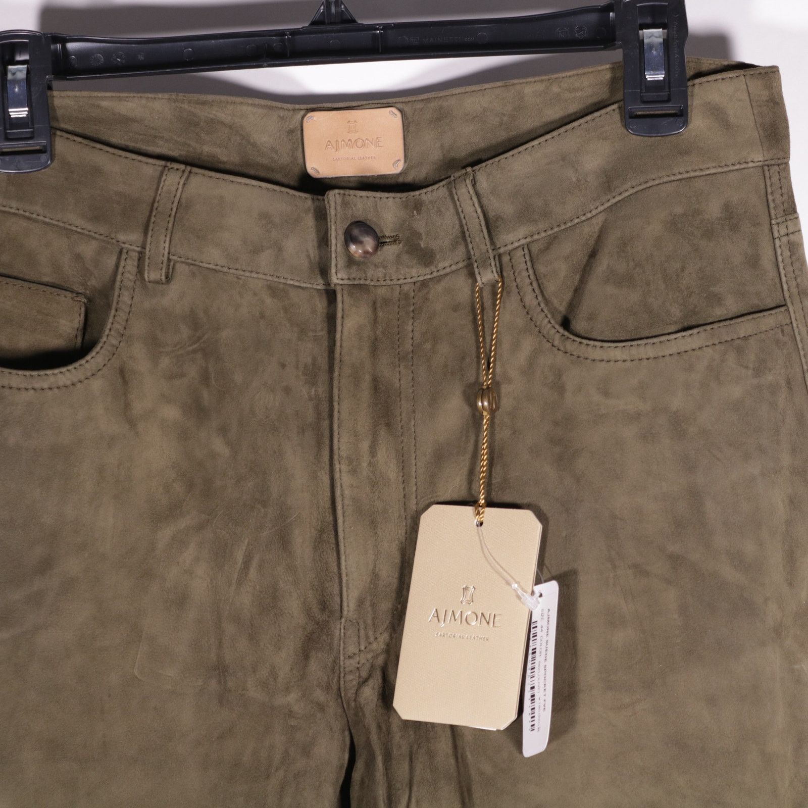 Brunello Cucinelli AJMONE Suede Nubuck Leather Pants Size 44 Brand New Size US 28 / EU 44 - 2 Thumbnail