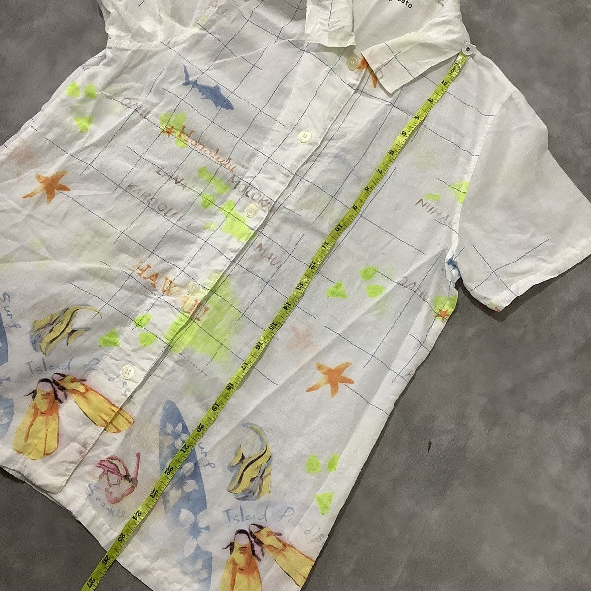 Issey Miyake × Tsumori Chisato Tsumori Chisato Sleep Hawaian Shirt Art Printed Size M / US 6-8 / IT 42-44 - 9 Thumbnail