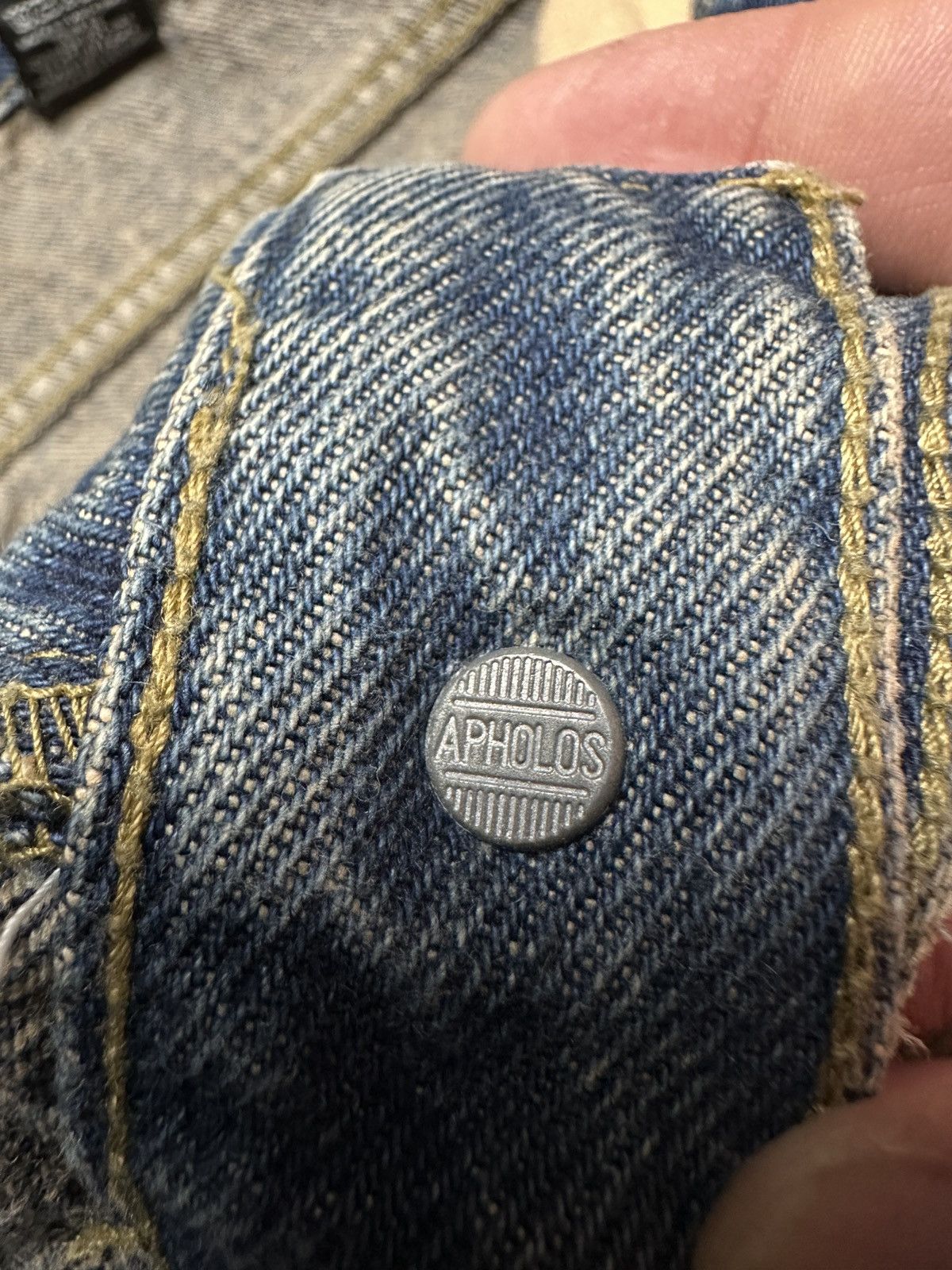 If Six Was Nine Casta & Puro Flared Denim Jeans Avant Garde Sz 28 Made In Ar Size 28" / US 6 / IT 42 - 15 Thumbnail