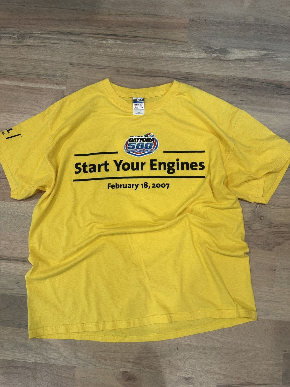 NASCAR Daytona 500 Nascar 2007 Start Your Engines Yellow Shirt XL Size US XL / EU 56 / 4 - 1 Thumbnail