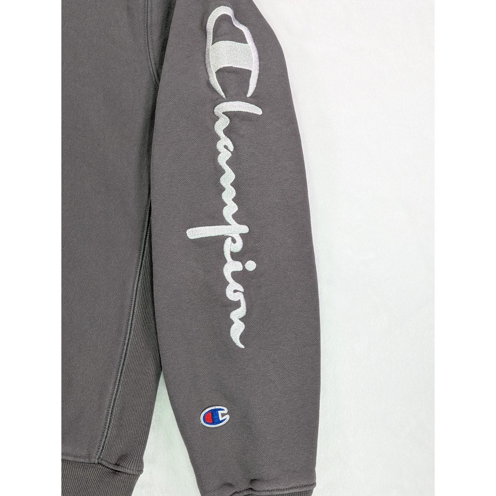 Champion Sz M Gray Reverse Weave Heavyweight Sweatshirt VTG Y2K Size US M / EU 48-50 / 2 - 2 Thumbnail
