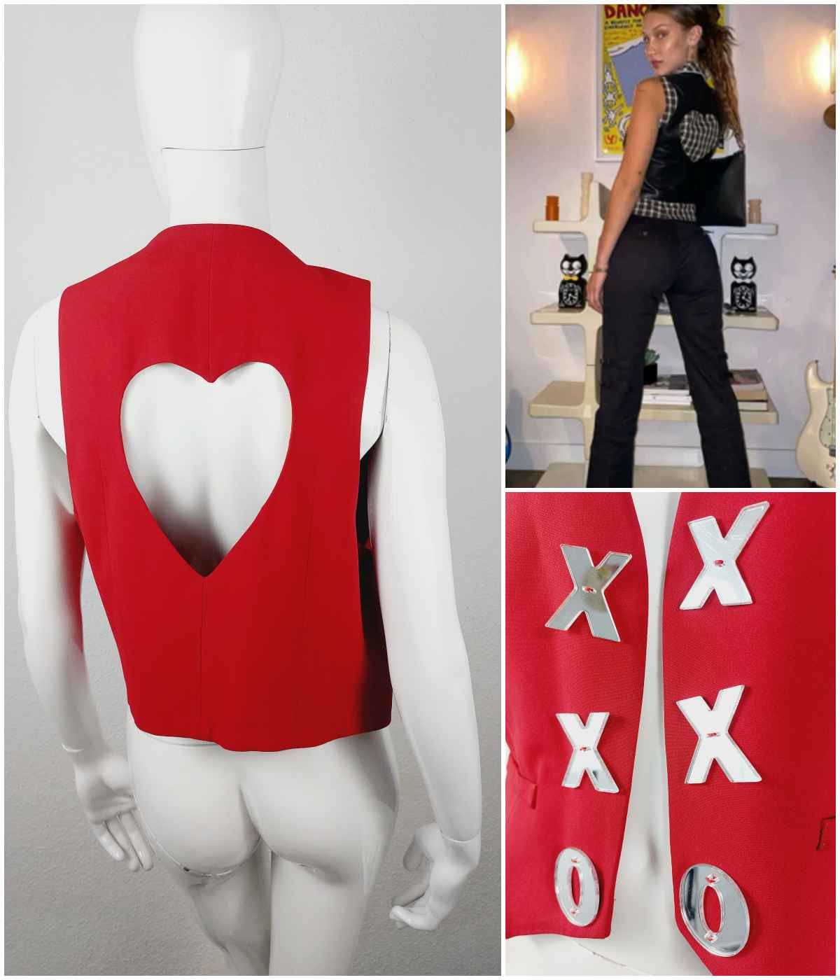Moschino Moschino Cutout Heart XOXO xo Bella Hadid Vest Size M / US 6-8 / IT 42-44 - 1 Thumbnail