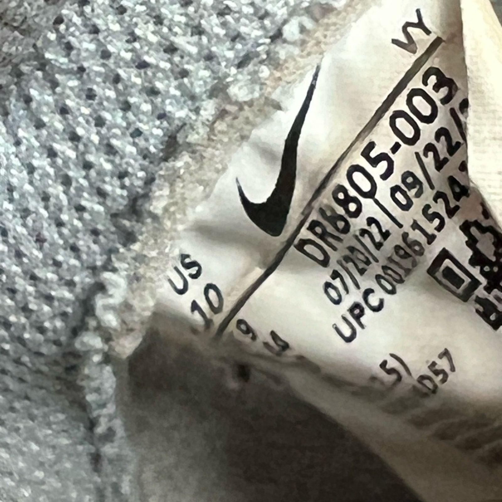 Nike Nike Dunk Hi Retro University Shoes Smoke Gray White SZ 10 Size US 10 / EU 43 - 7 Thumbnail