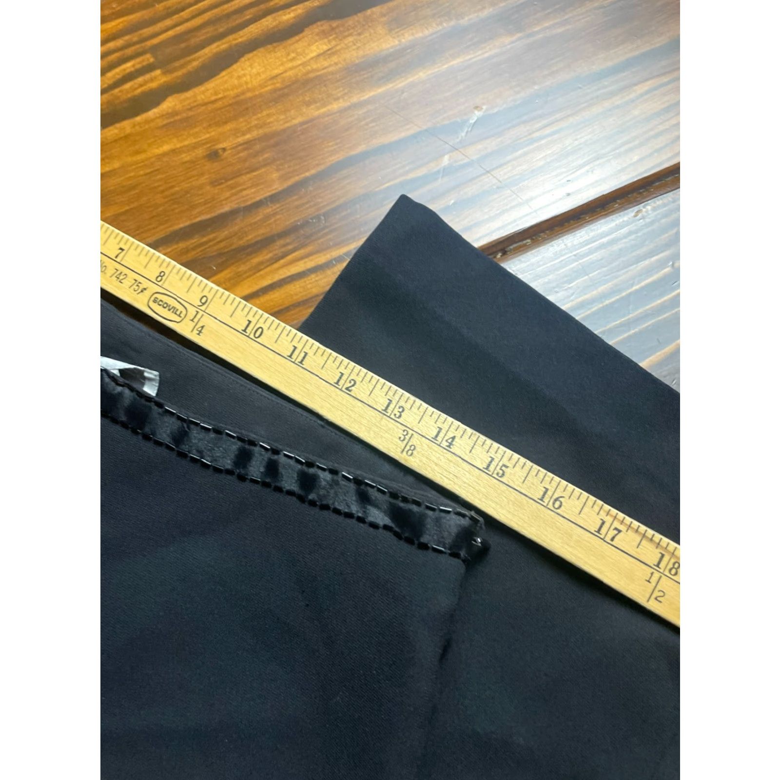 Vintage Petite Sophisticate Outlet Pants Womens 10 Black Dress Pants Beaded Regular Size 10 Womens Size 32" / US 10 / IT 46 - 3 Thumbnail