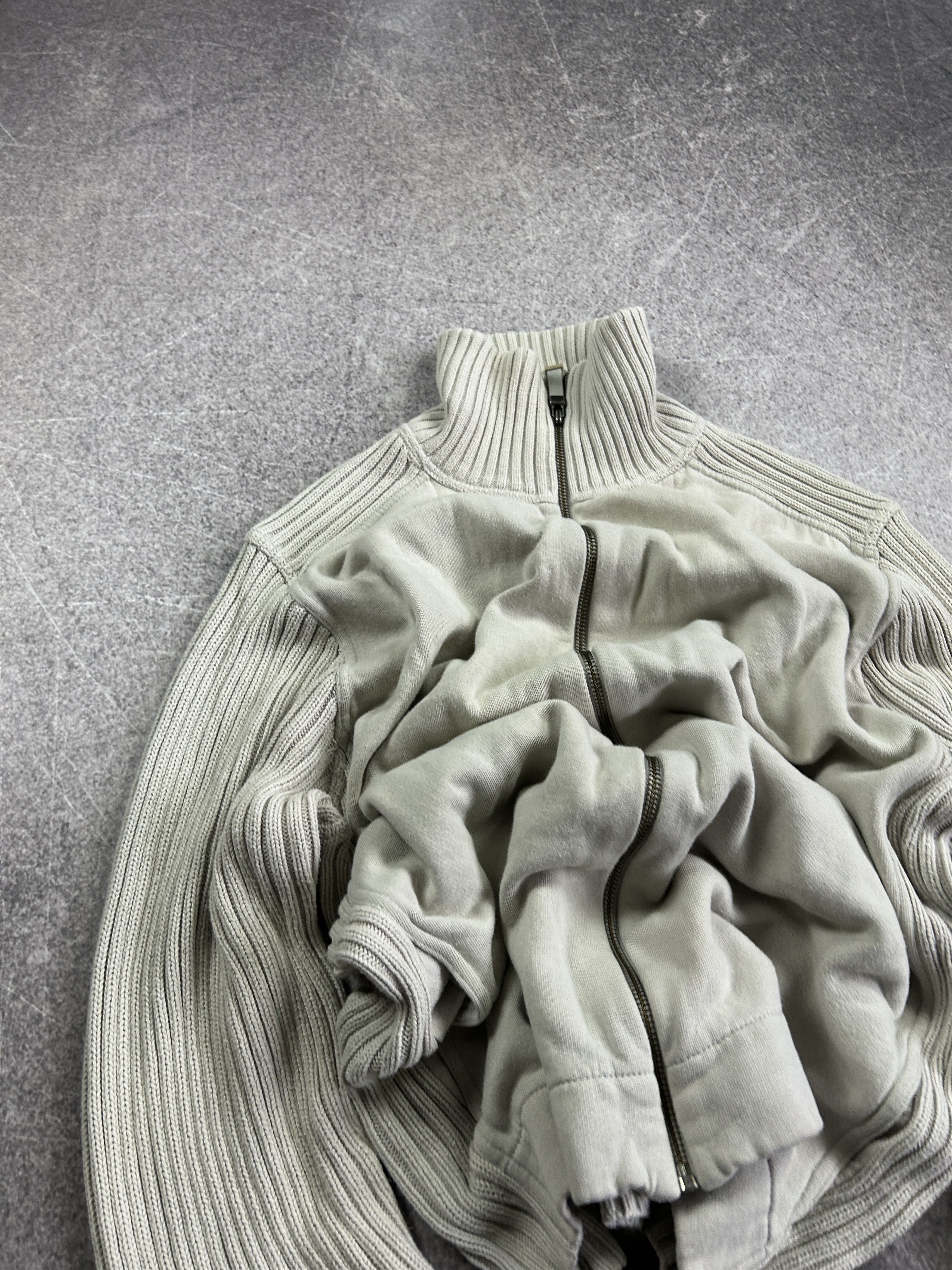 Designer vtg streetwear white washed balenciaga style japane sweater Size US L / EU 52-54 / 3 - 2 Thumbnail