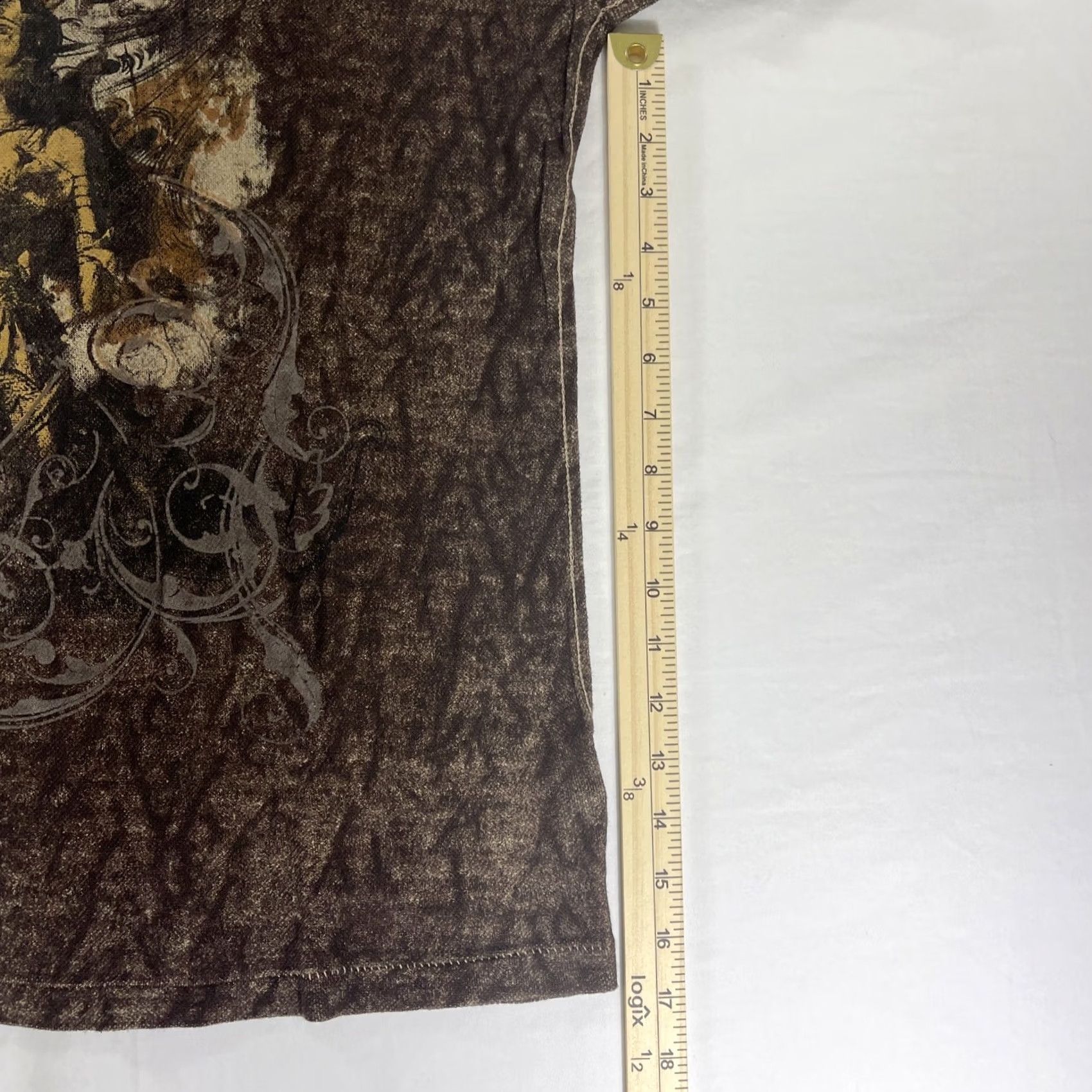 Vintage Decoded Polo Shirt Mens L Polo Brown Horse Warrior AOP Size US L / EU 52-54 / 3 - 5 Thumbnail
