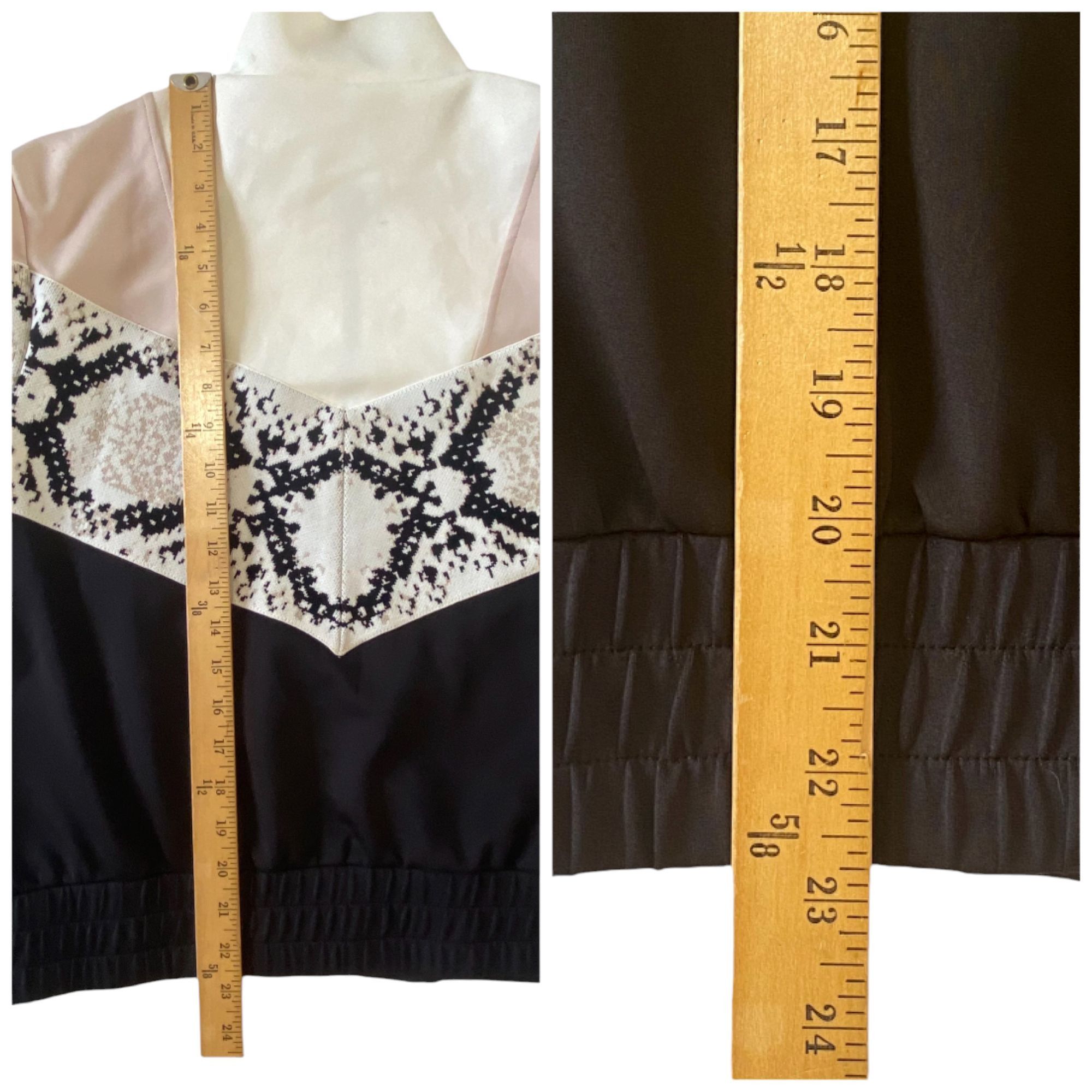 Maje Maje Thelo Color-Blocked Neoprene Zip Track Jacket size 2/M, Size M / US 6-8 / IT 42-44 - 13 Thumbnail