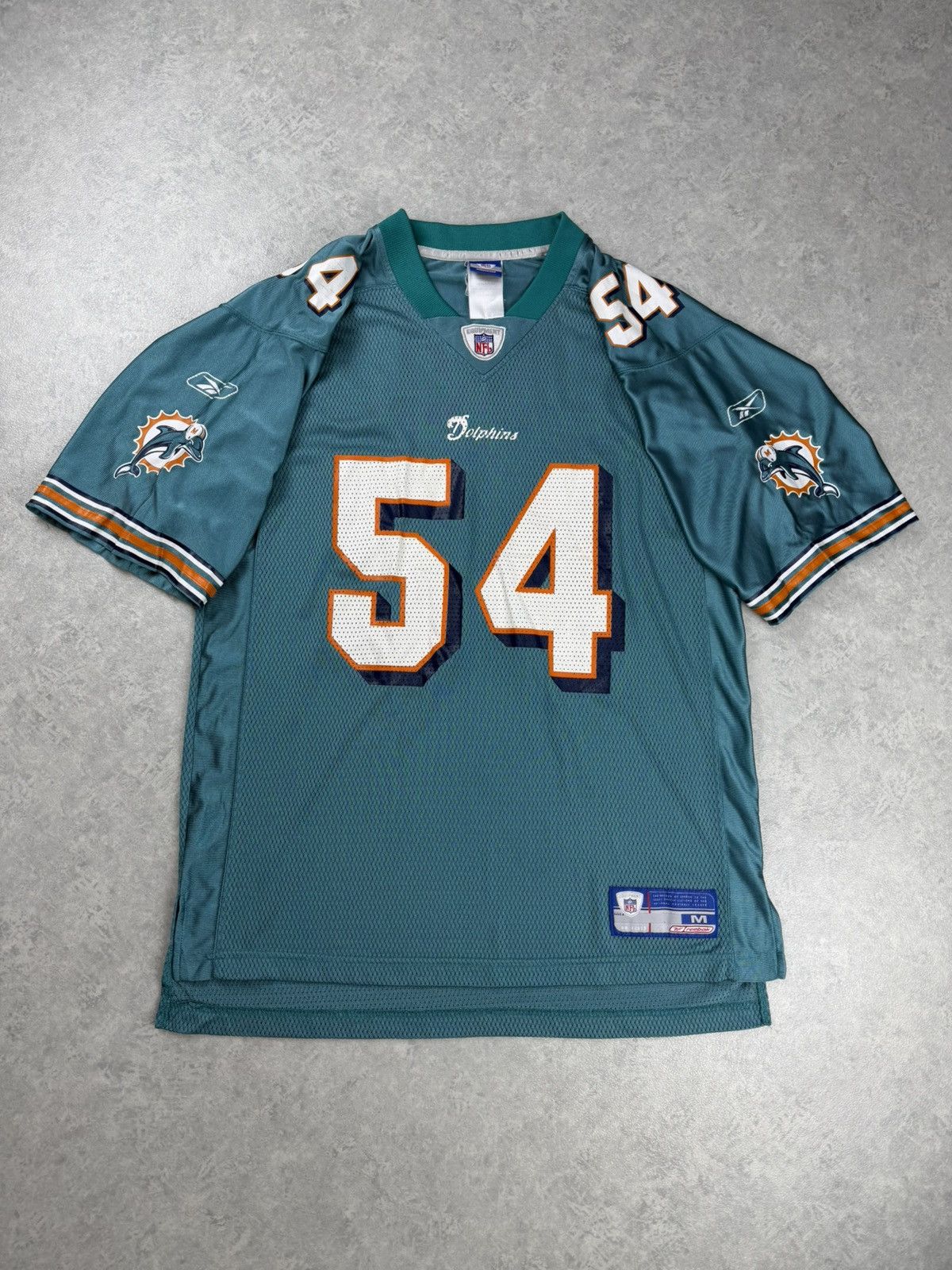 NFL Vintage Reebok Miami Dolphins #54 Thomas Zach NFL Jersey Size US M / EU 48-50 / 2 - 6 Thumbnail
