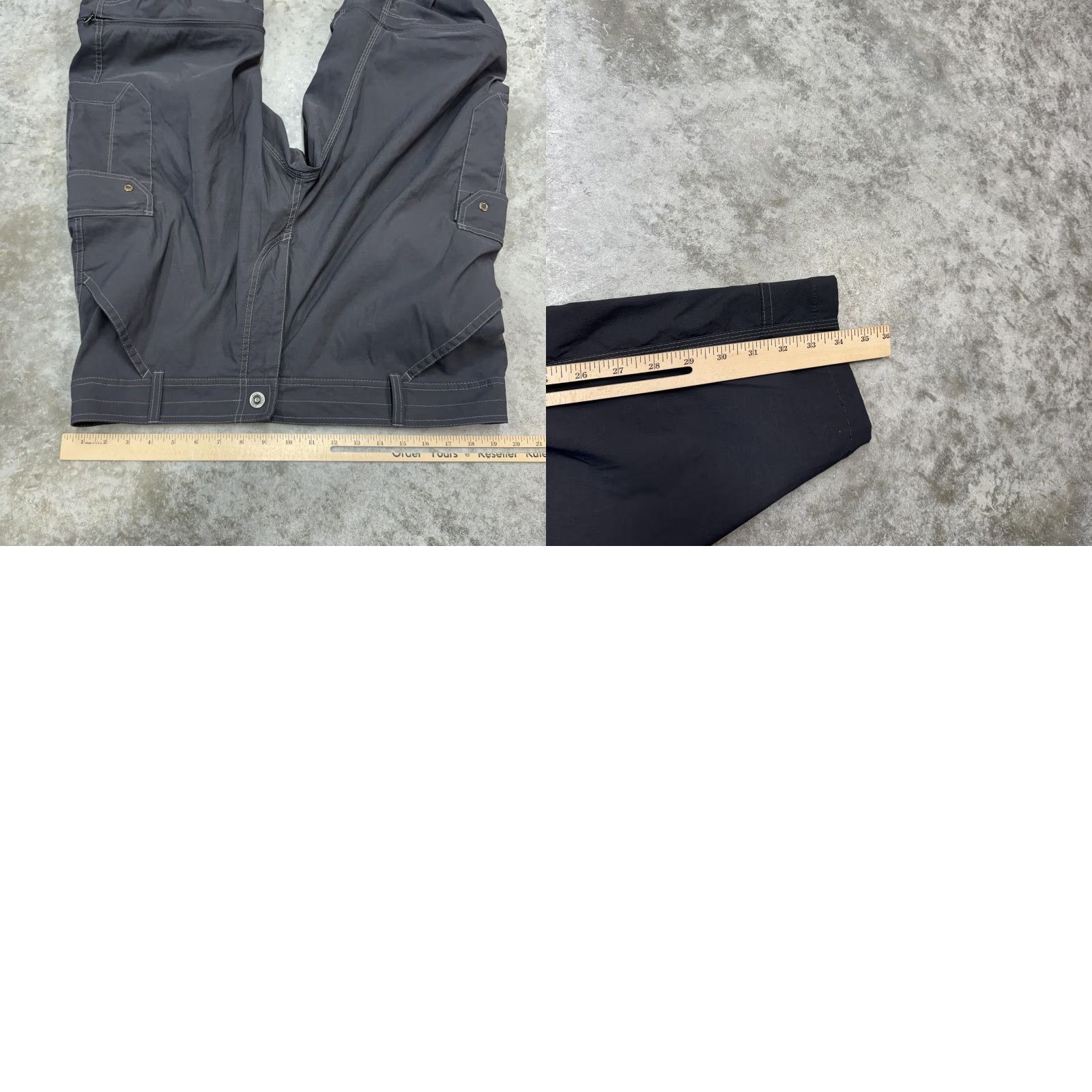 Vintage Kuhl Pants Mens 40x34 Gray Renegade Convertible Stealth Hiking Cargo Outdoor Size US 40 / EU 56 - 8 Thumbnail