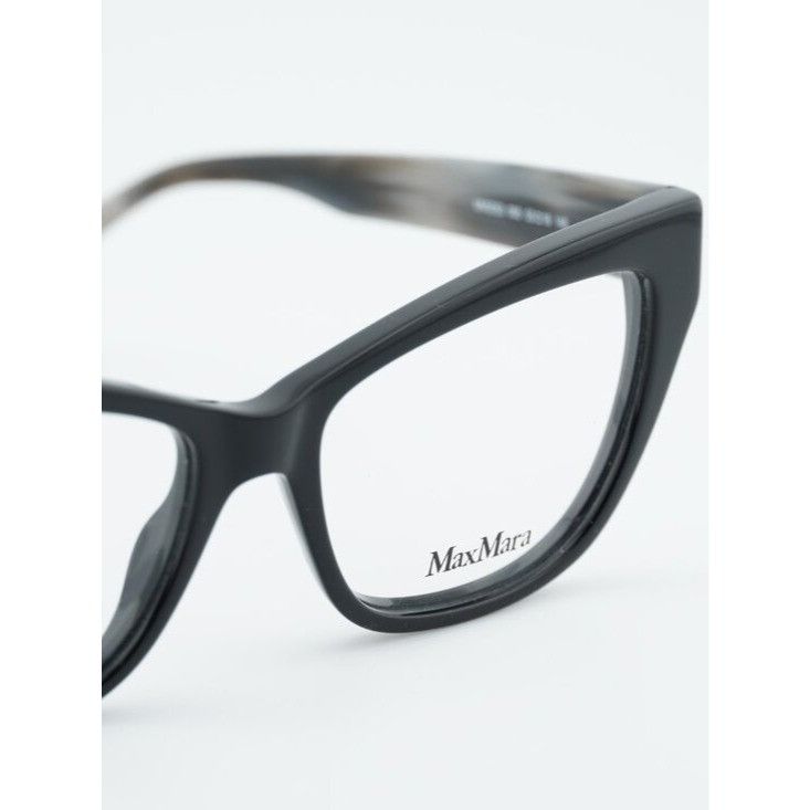 Max Mara Max Mara MM5053 005 Eyeglasses Shiny Black 53mm Cat Eye Size ONE SIZE - 4 Thumbnail