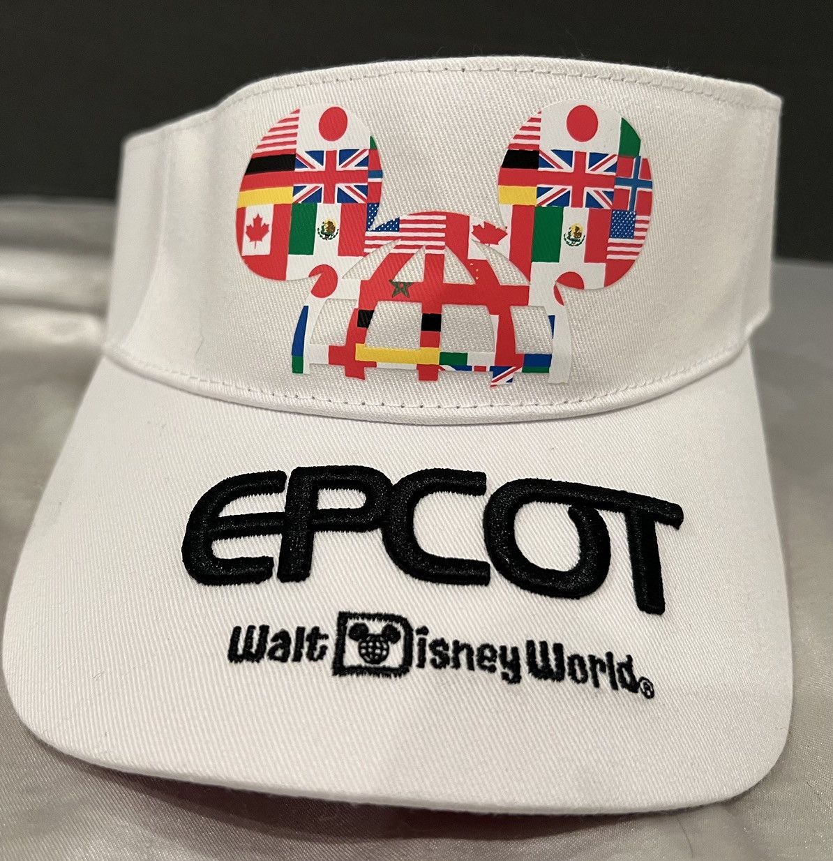 Disney Disney Parks EPCOT Mickey Head Icon Adjustable Visor Hat Size ONE SIZE - 2 Thumbnail