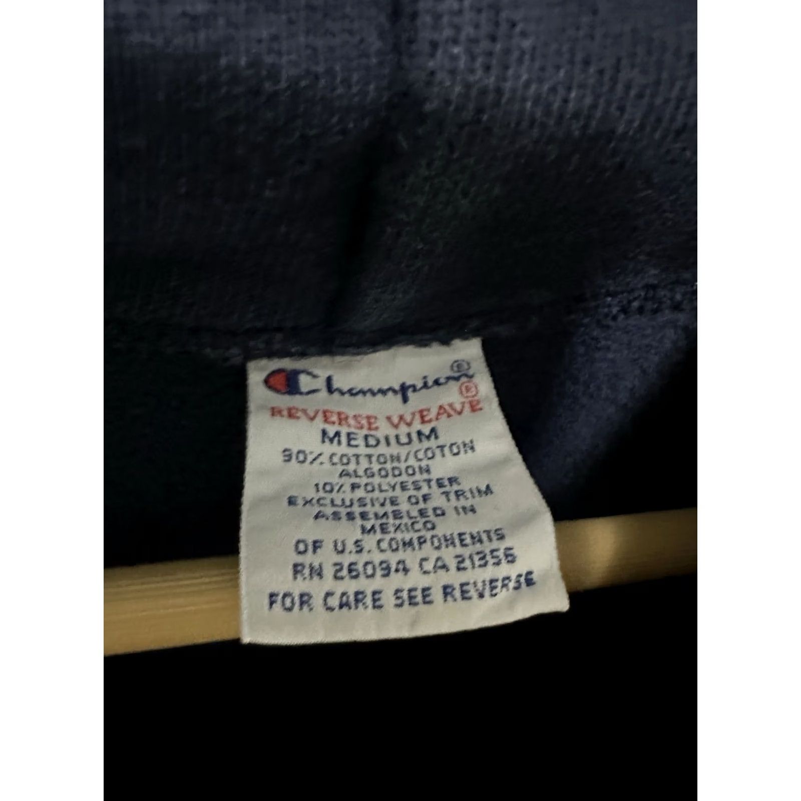 Champion VTG 90s Copiague MS Cross Country Champion Champion Hoodie Sweatshirt Size M Blue Mens Pullover Size US M / EU 48-50 / 2 - 3 Thumbnail