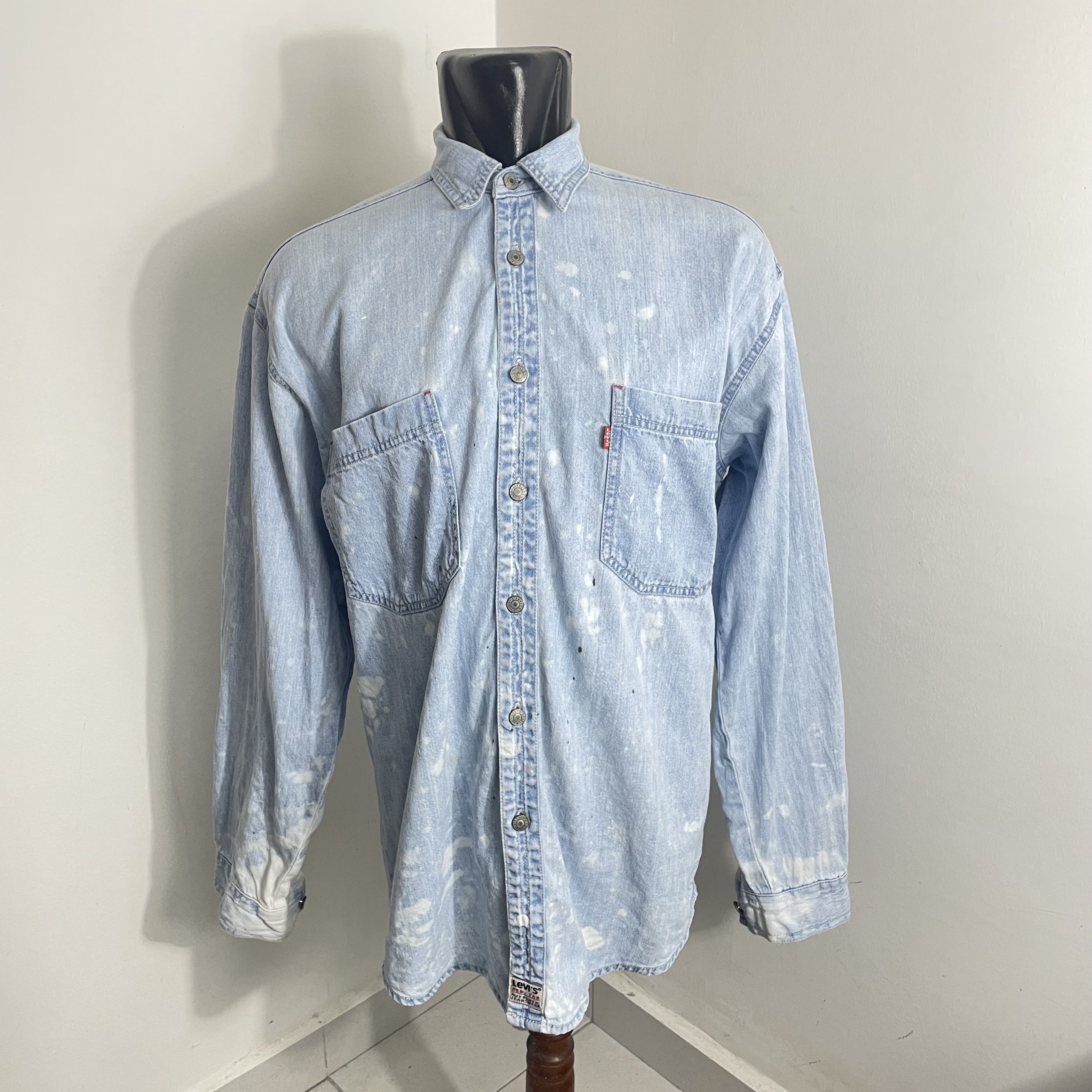 LVC × Levi's × Levi's Vintage Clothing LEVIS WORK SHIRT OVERSIZE DISTRESS RED TAB Size US M / EU 48-50 / 2 - 1 Thumbnail