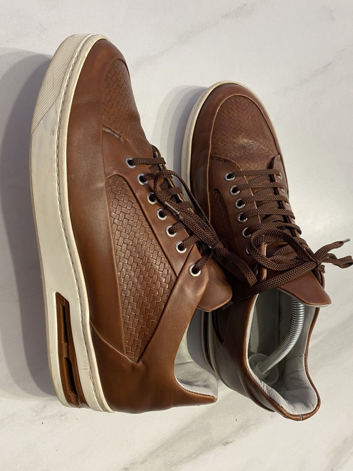 Porsche Design Porsche Design San Diego Brown leather sneakers italy 45 Size US 11.5 / EU 44-45 - 7 Thumbnail