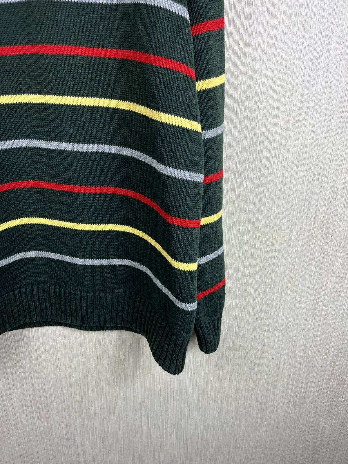 Paul & Shark × Vintage Paul & Shark vintage striped knit sweater half zip logo Size US L / EU 52-54 / 3 - 6 Thumbnail