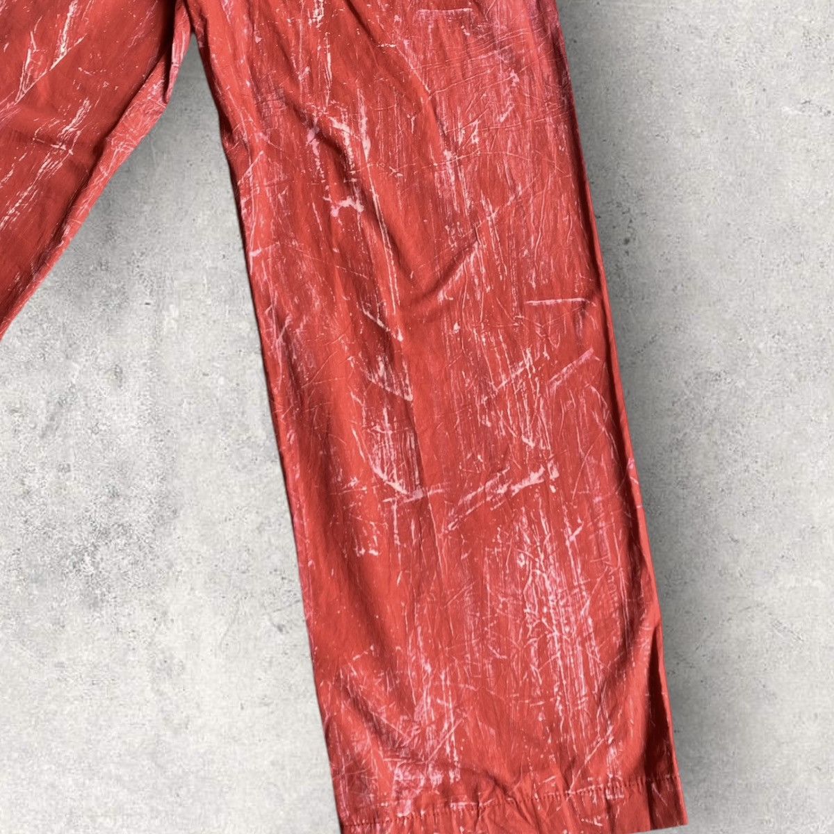 Dries Van Noten Dries Van Noten Red Degraded Pants Size US 30 / EU 46 - 14 Thumbnail
