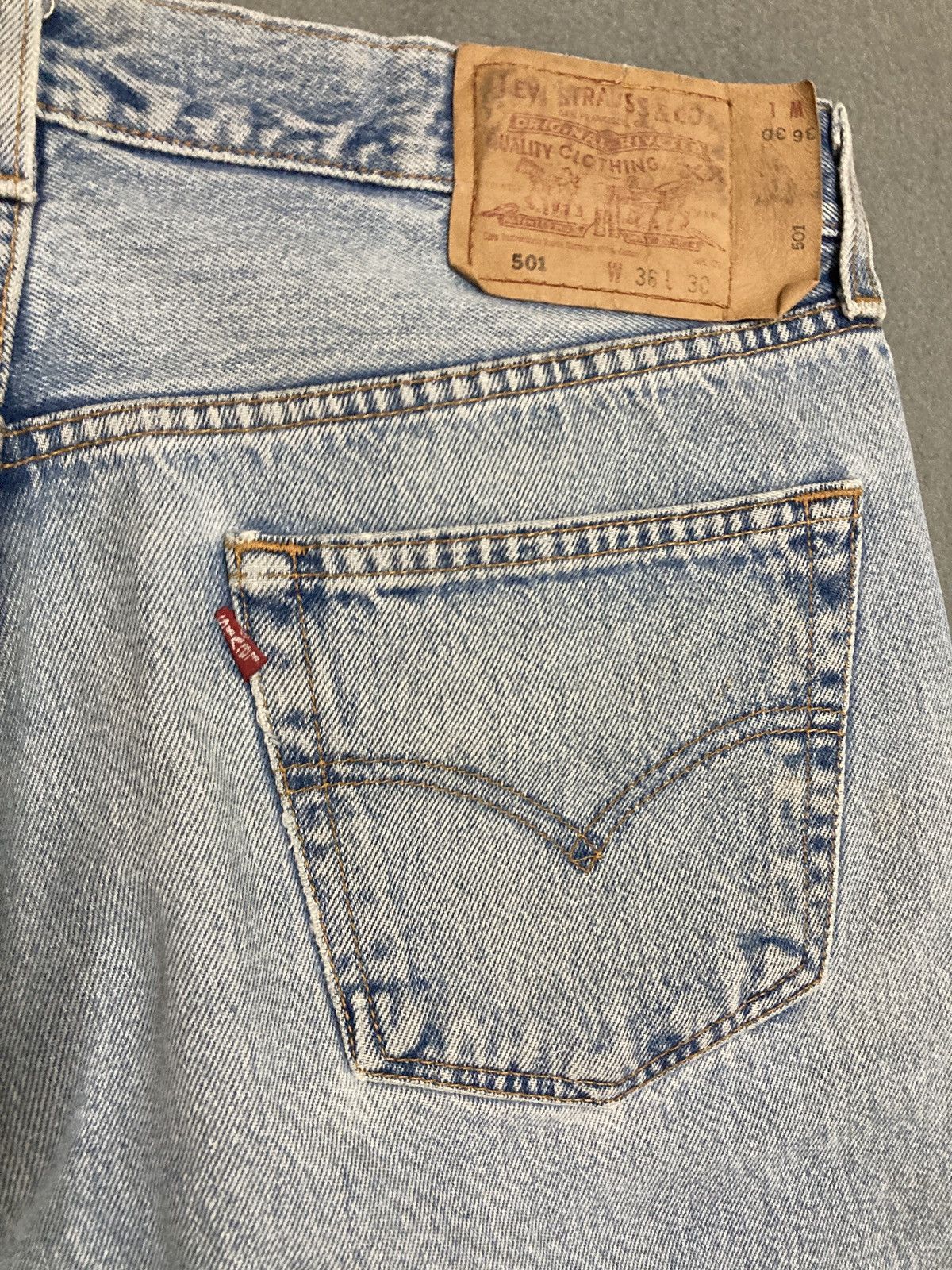 Levi's Vintage 90’s Levis 501 jeans Made in Mexico for Men Size US 36 / EU 52 - 15 Thumbnail