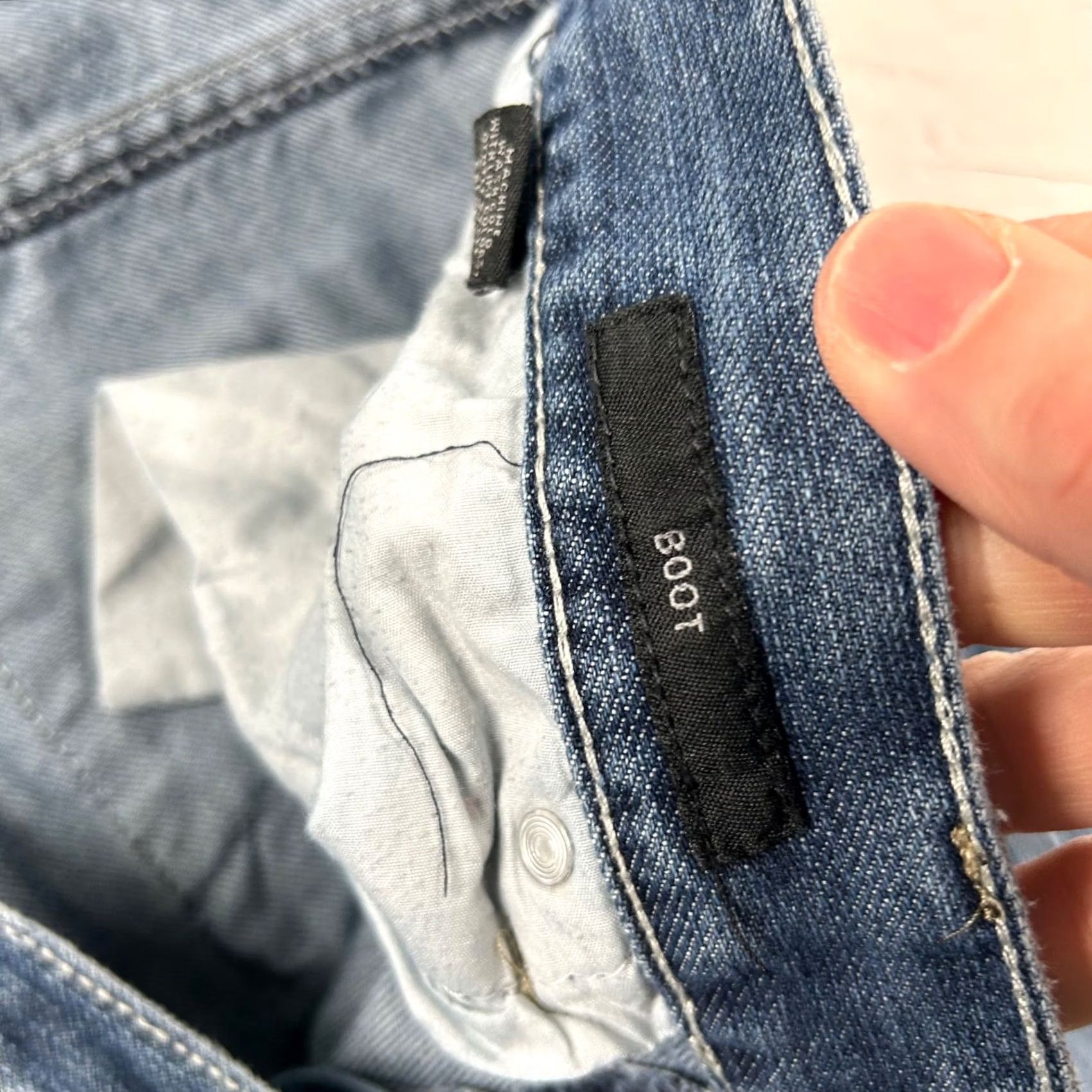 Buckle Black VINTAGE Buckle Black Jeans Mens 36x32 Bootcut Distressed Y2K Western Denim Cotton Blend Blue 5-Pocket Mens Boots Boy? Size US 36 / EU 52 - 6 Thumbnail