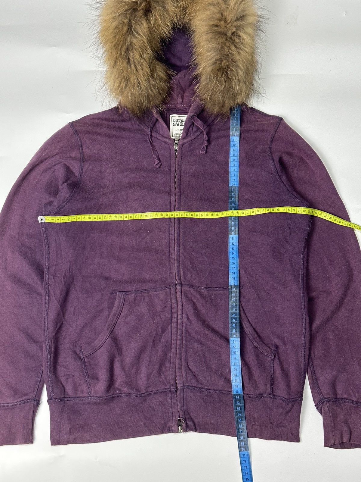 Japanese Brand Fur hoodie LWS Grape faded Size US M / EU 48-50 / 2 - 4 Thumbnail