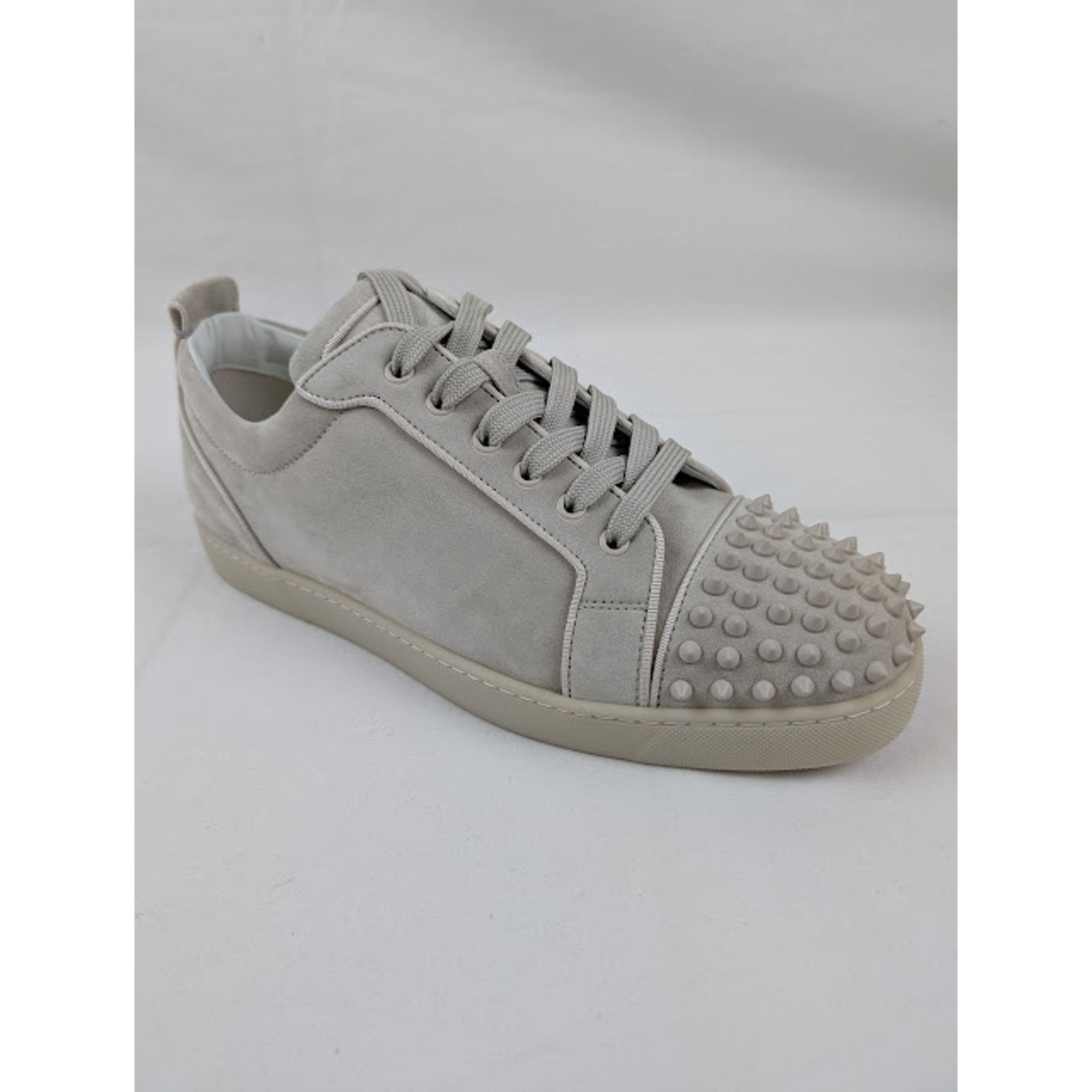 Christian Louboutin o1rshd1 Q:2 / Louis Junior Spikes Orlato Sneakers in Albatre Size US 13 / EU 46 - 4 Thumbnail