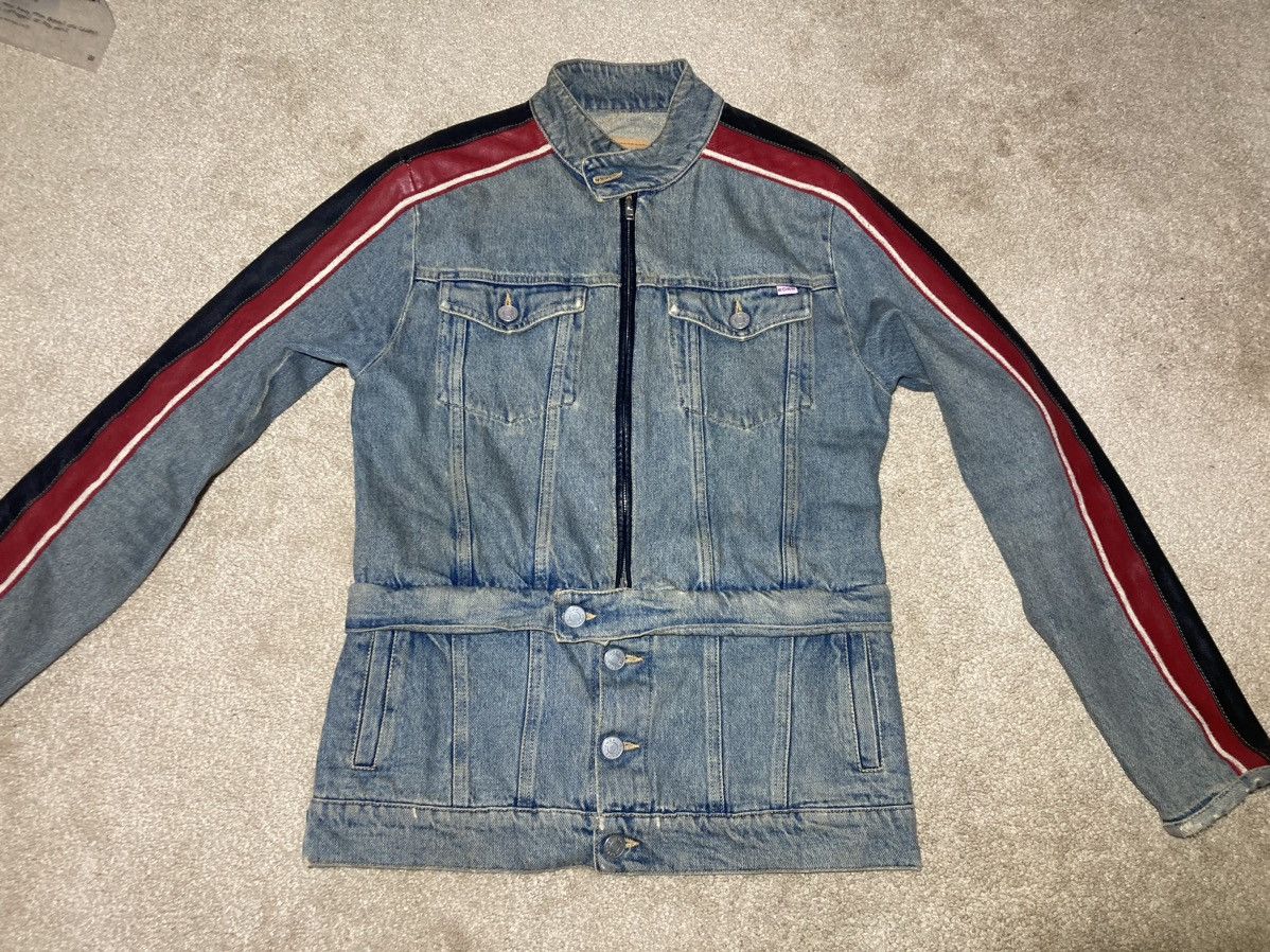 Martine Rose SS20 Martine Rose Leather Stripe Denim Reconstructed 2020 MR Size US S / EU 44-46 / 1 - 2 Thumbnail