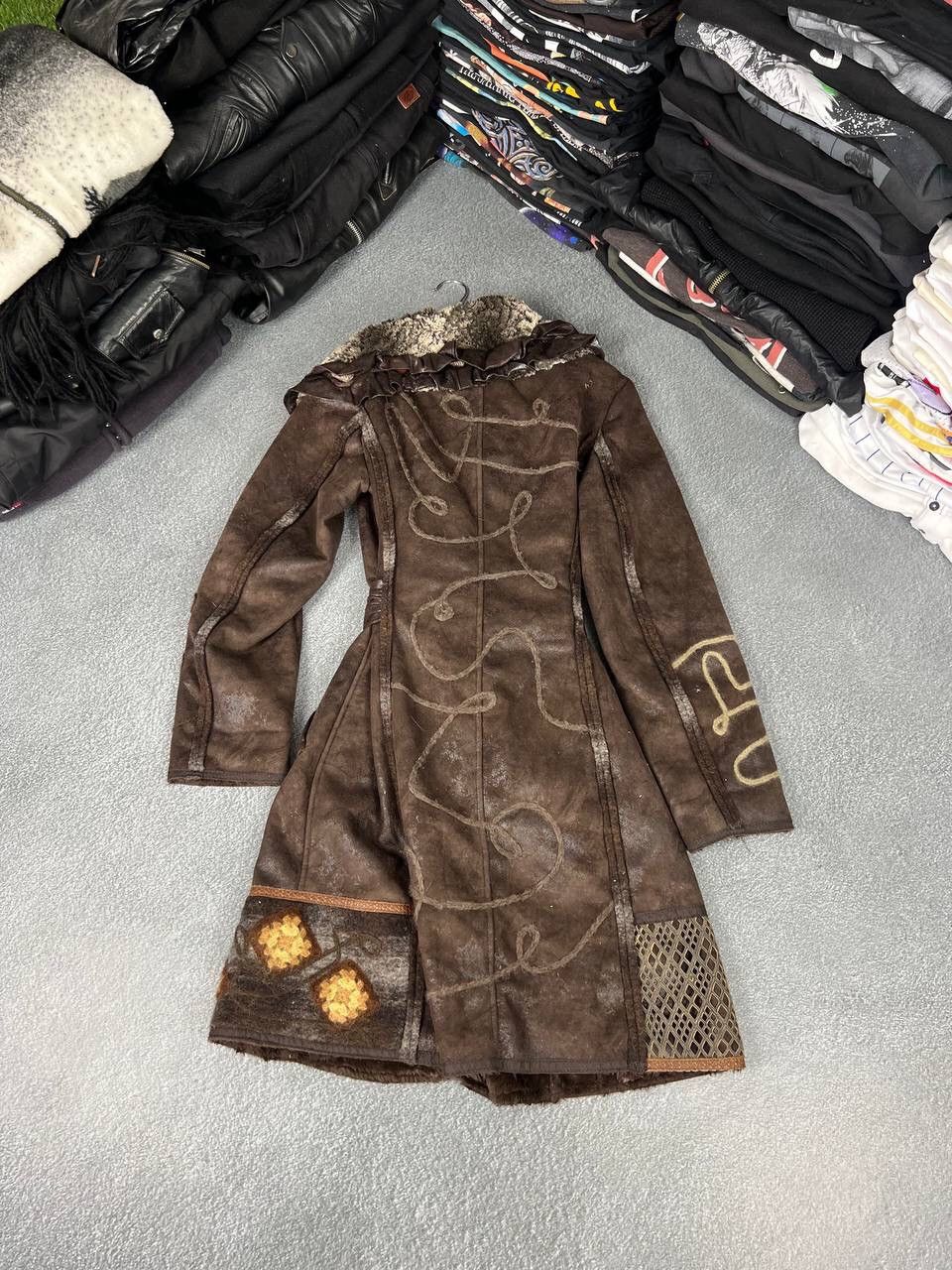 Save The Queen 00s Archival Futuristic Y2K Coat Jacket