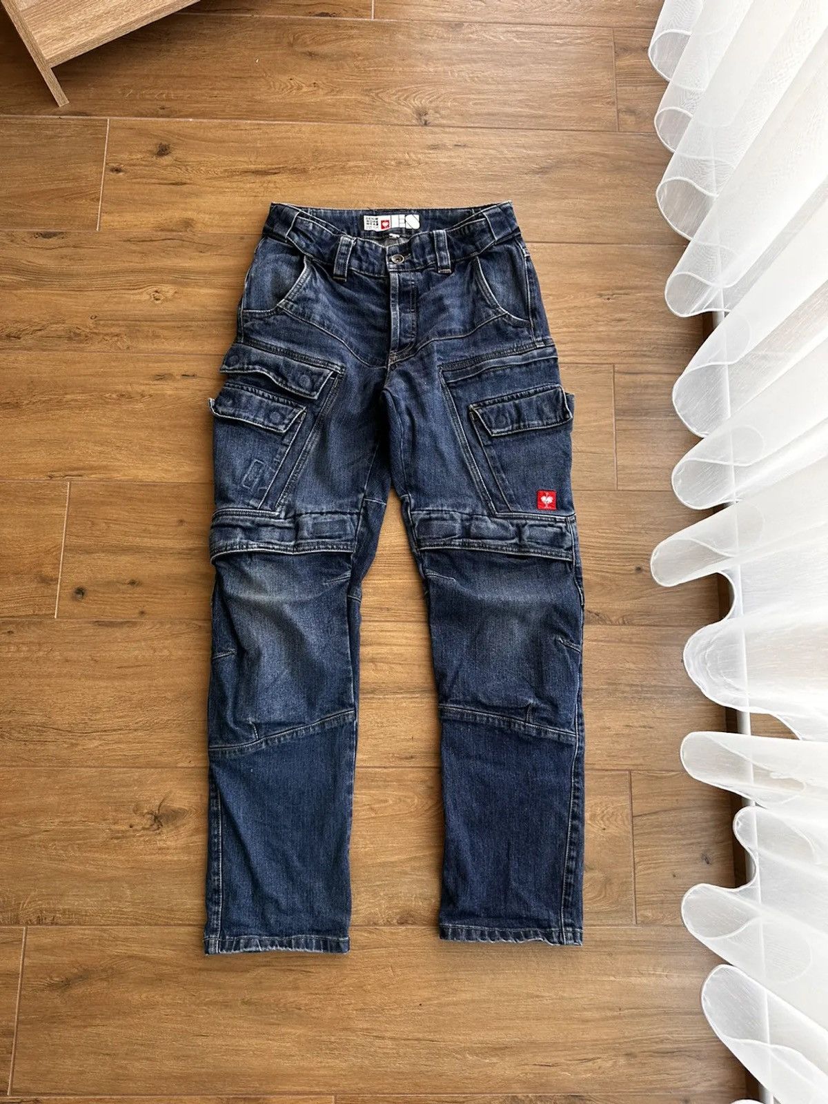 image of Garment Reproduction Of Workers x Vintage Engelbert Strauss Denim Workwear Cordura Pants in Navy (S