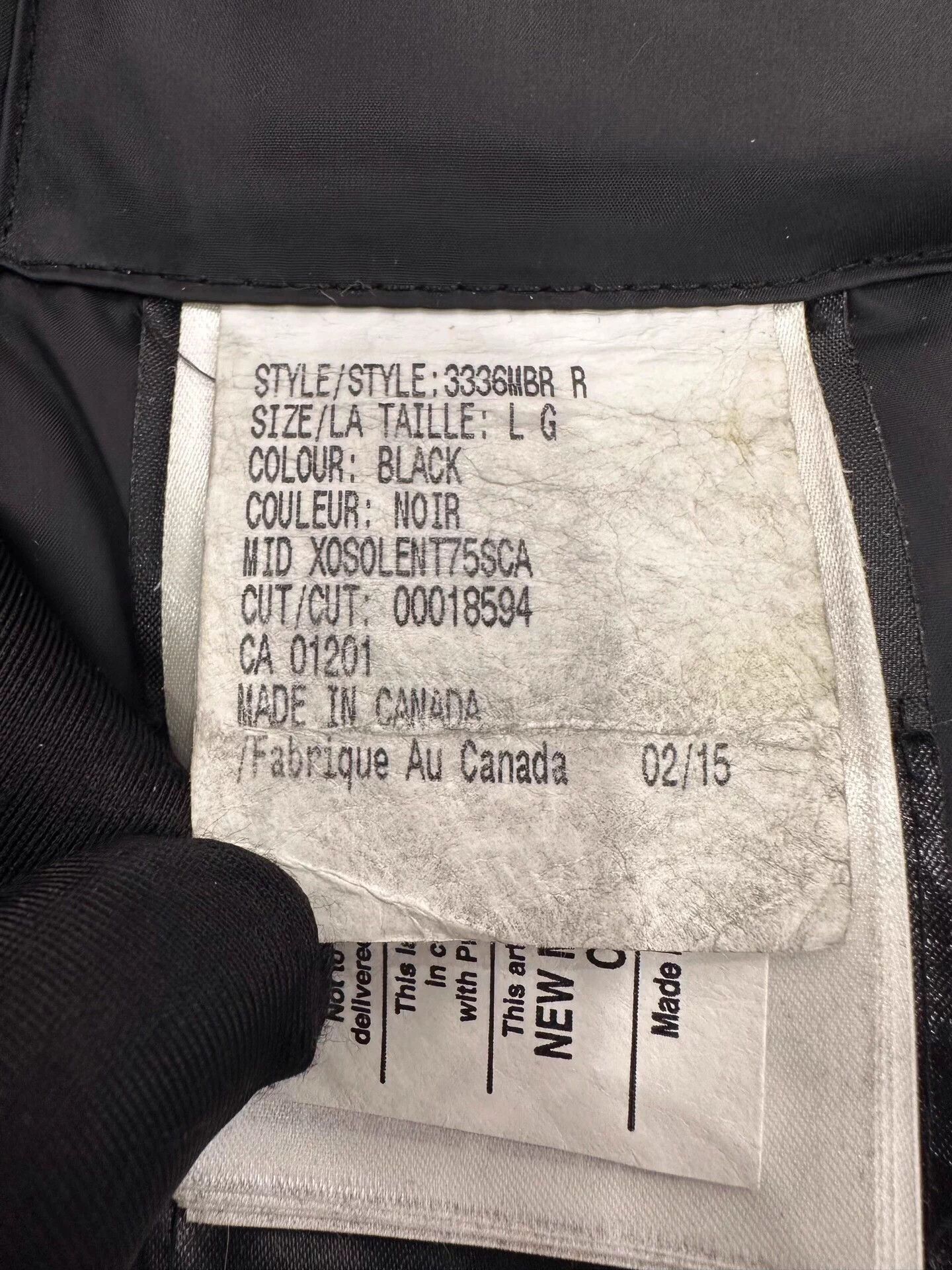 Canada Goose Canada Goose x Barneys NY Men's Blk Down Jacket L Side Logo Size US L / EU 52-54 / 3 - 7 Thumbnail