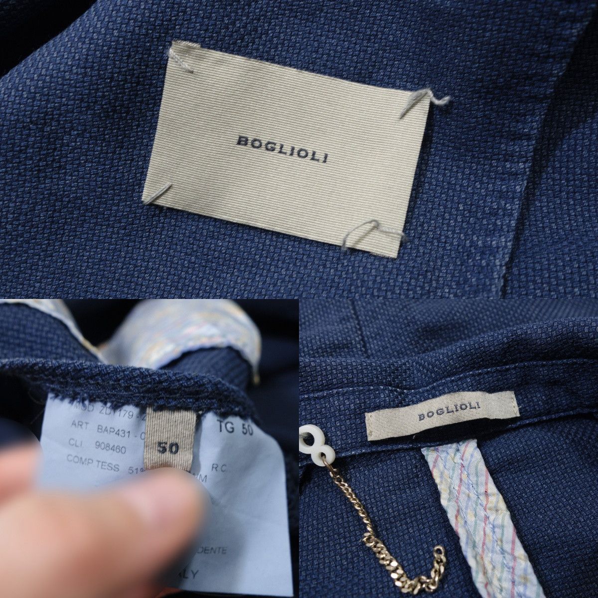 Boglioli K-Jacket Unstructured Wool Blend Blazer Jacket Size XL / US 12-14 / IT 48-50 - 9 Thumbnail