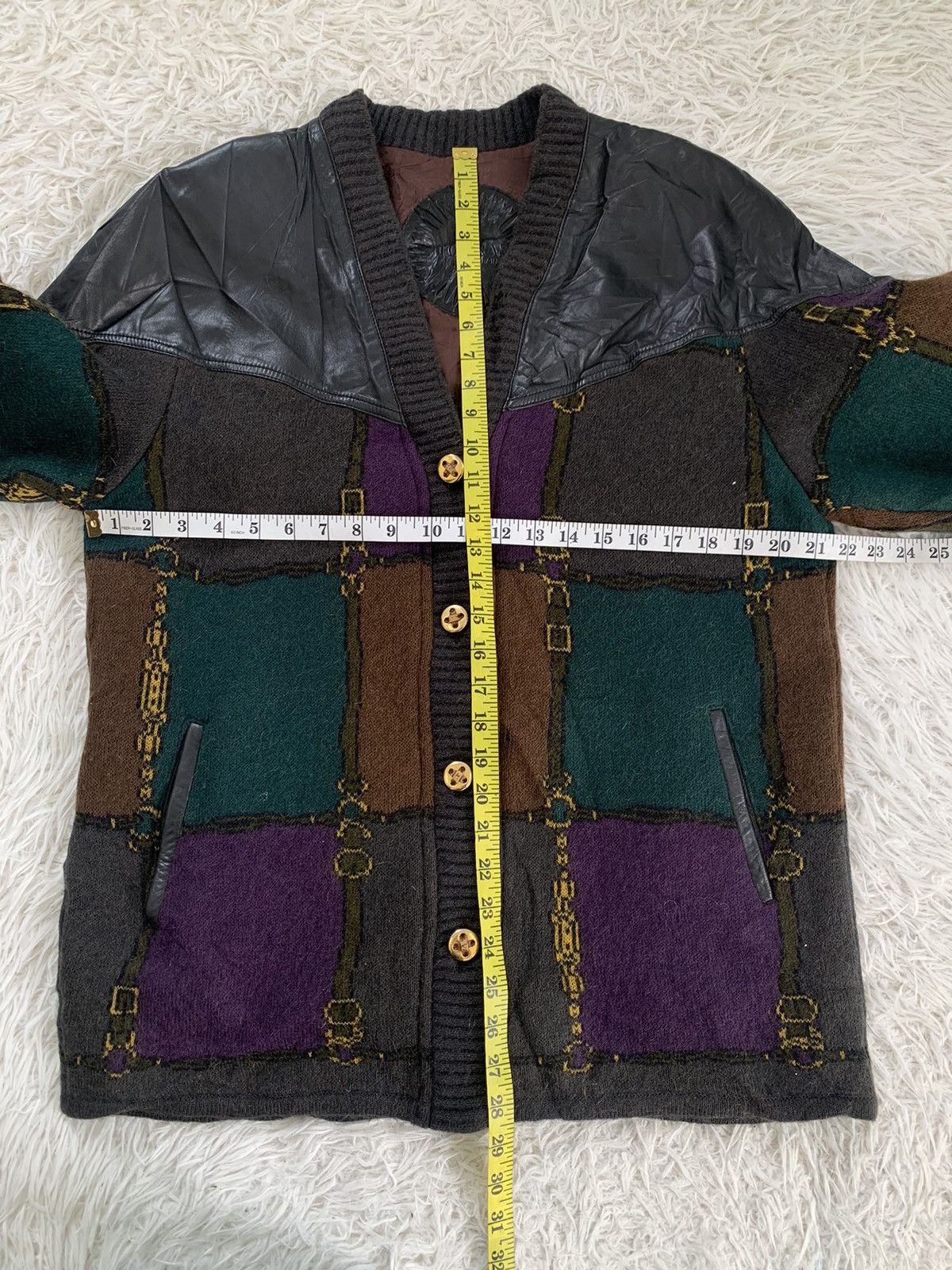 Torras Torras Colour Block Blend Wool & Leather Jacket Size M / US 6-8 / IT 42-44 - 9 Thumbnail
