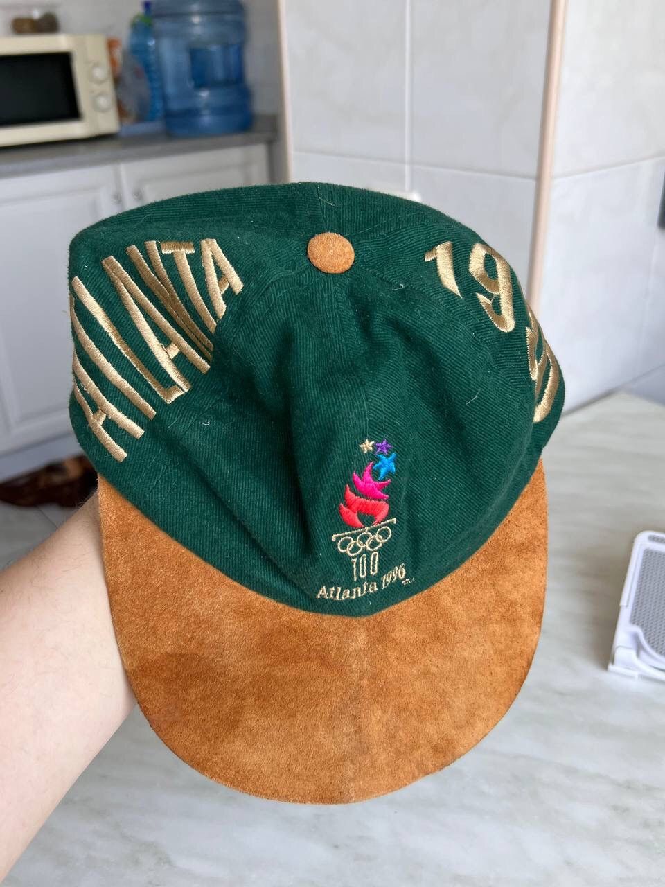 Vintage Atlanta 1996 vintage usa dad cap hat y2k band art usa green Size ONE SIZE - 7 Thumbnail