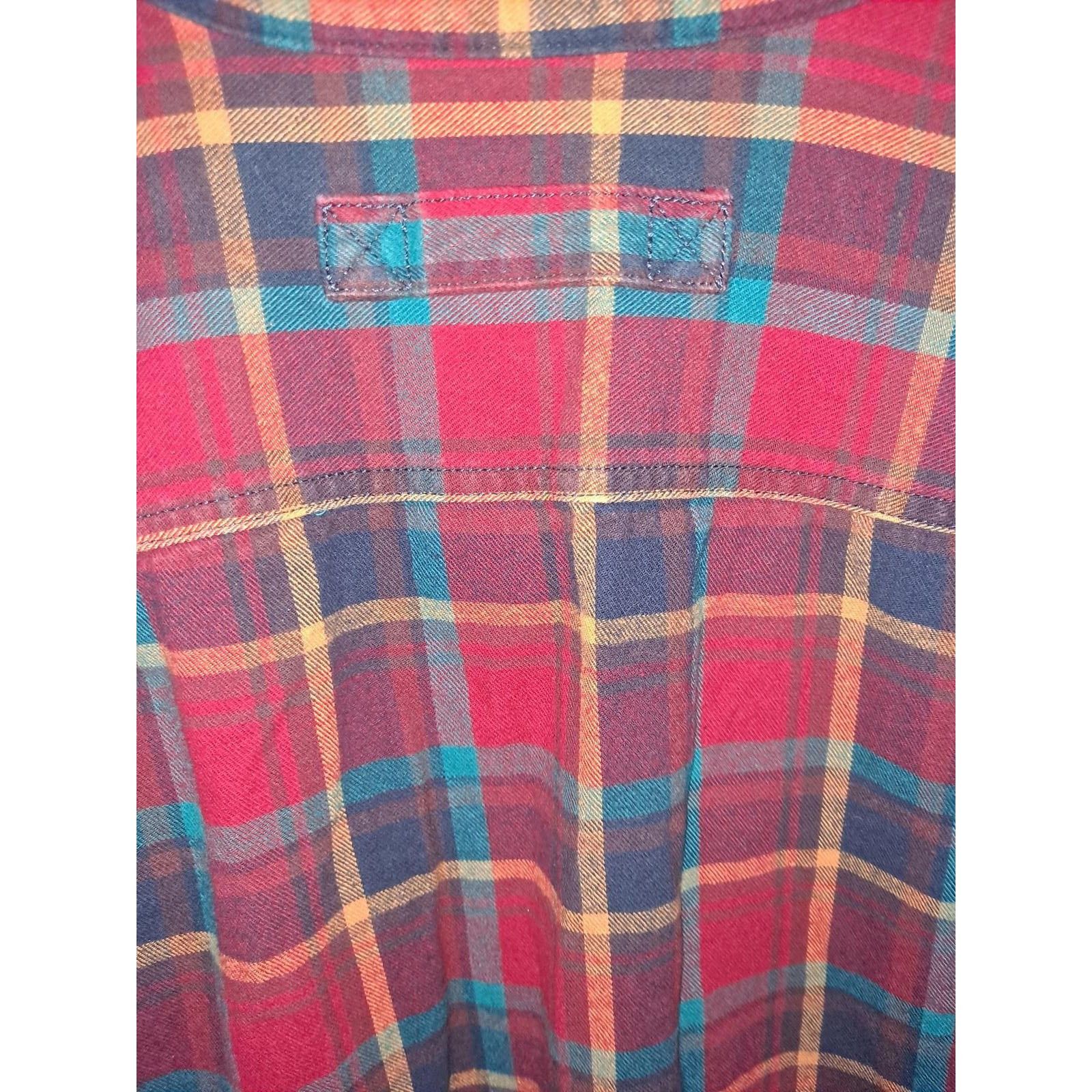 Duluth Trading Company Duluth Trading Relaxed Fit Red Blue Yellow 2 Pocket Button U Size US XL / EU 56 / 4 - 8 Thumbnail
