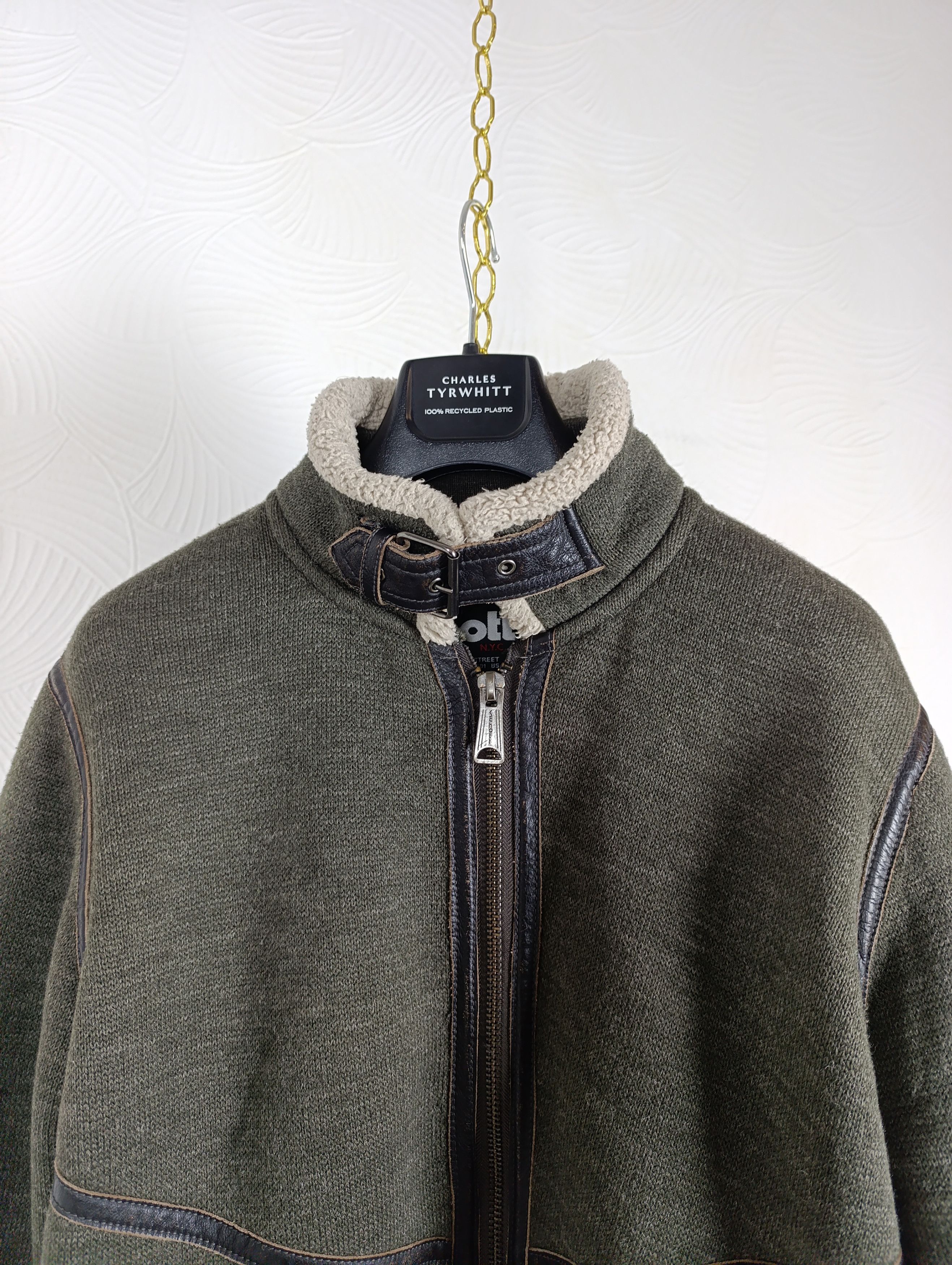 Schott SCHOTT VINTAGE MENS SHERPA JACKET Size US L / EU 52-54 / 3 - 4 Thumbnail