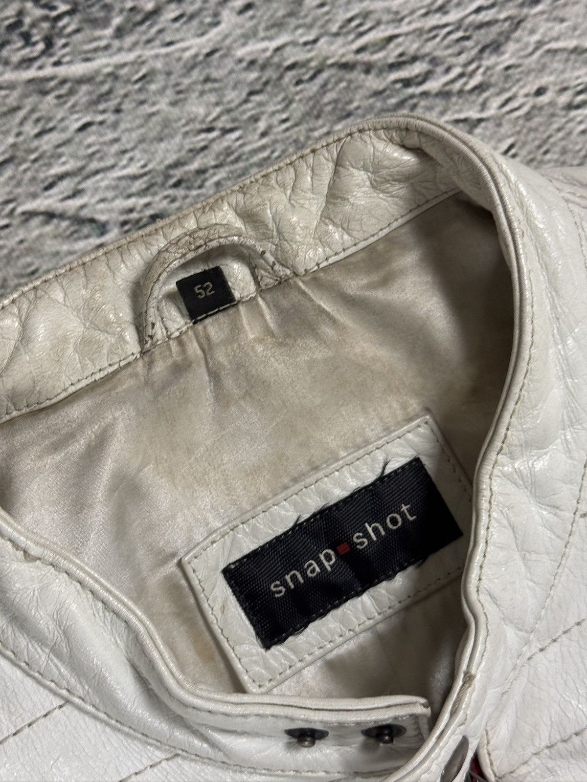 Other Vintage leather jacket racing white black red Size US M / EU 48-50 / 2 - 4 Thumbnail