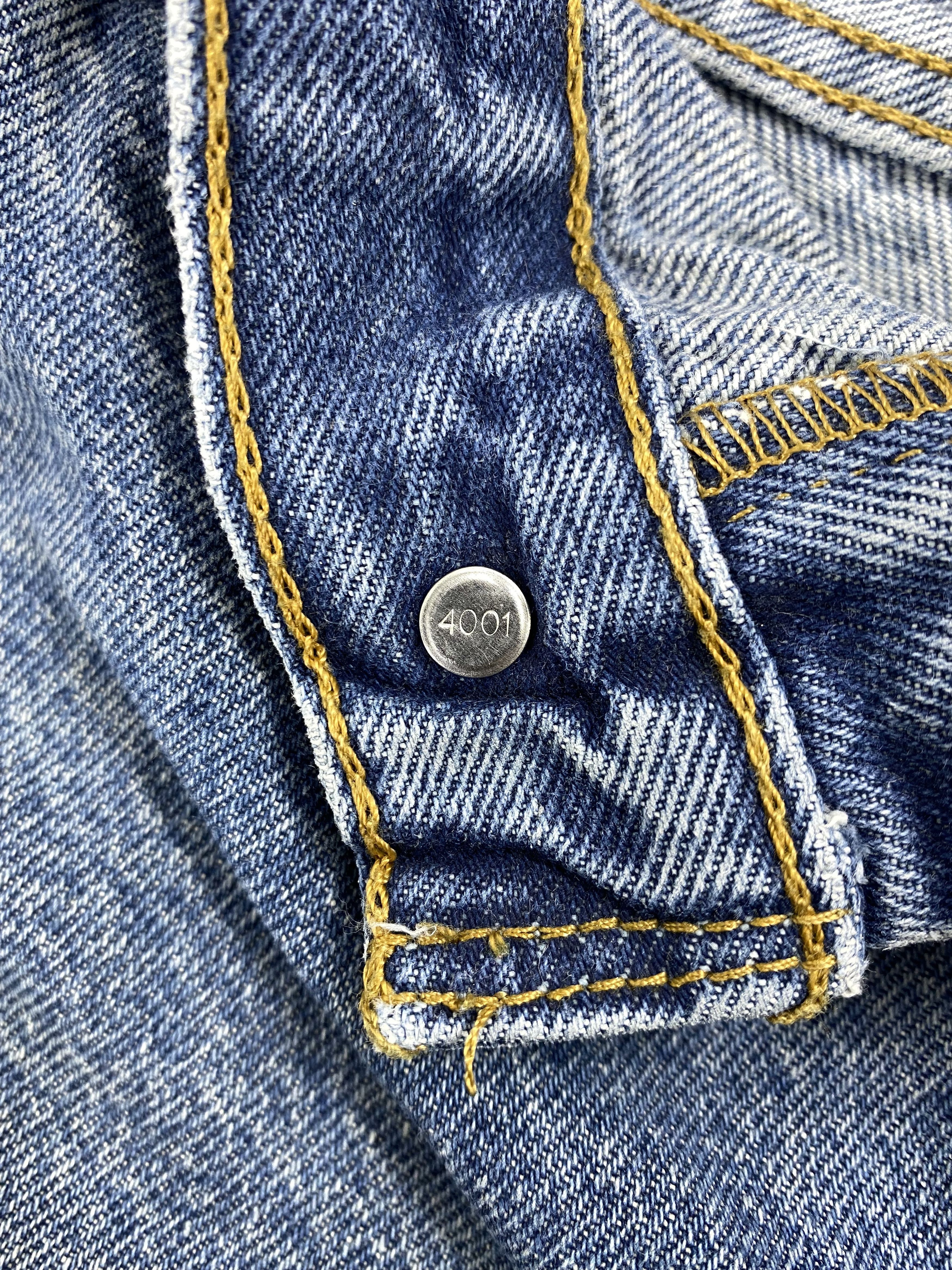 Levi's Blue Distressed Vintage Levi's 505 Jeans 39x29 Denim JN1206 Size US 39 - 7 Thumbnail