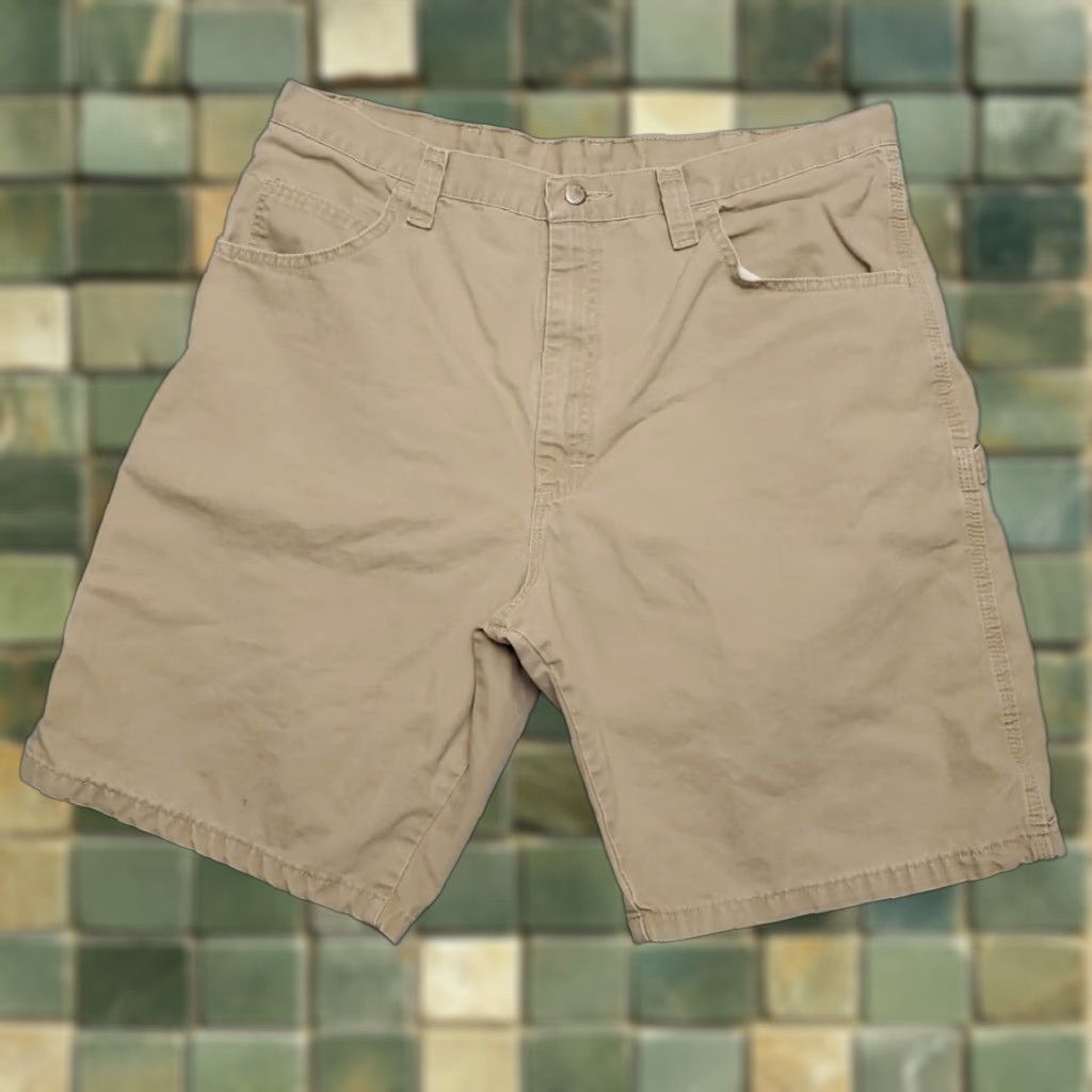 Wrangler VINTAGE Wrangler Cargo Shorts Mens 38 Brown Canvas Cargo Carpenter Outdoor 100% Cotton Size US 38 / EU 54 - 1 Thumbnail