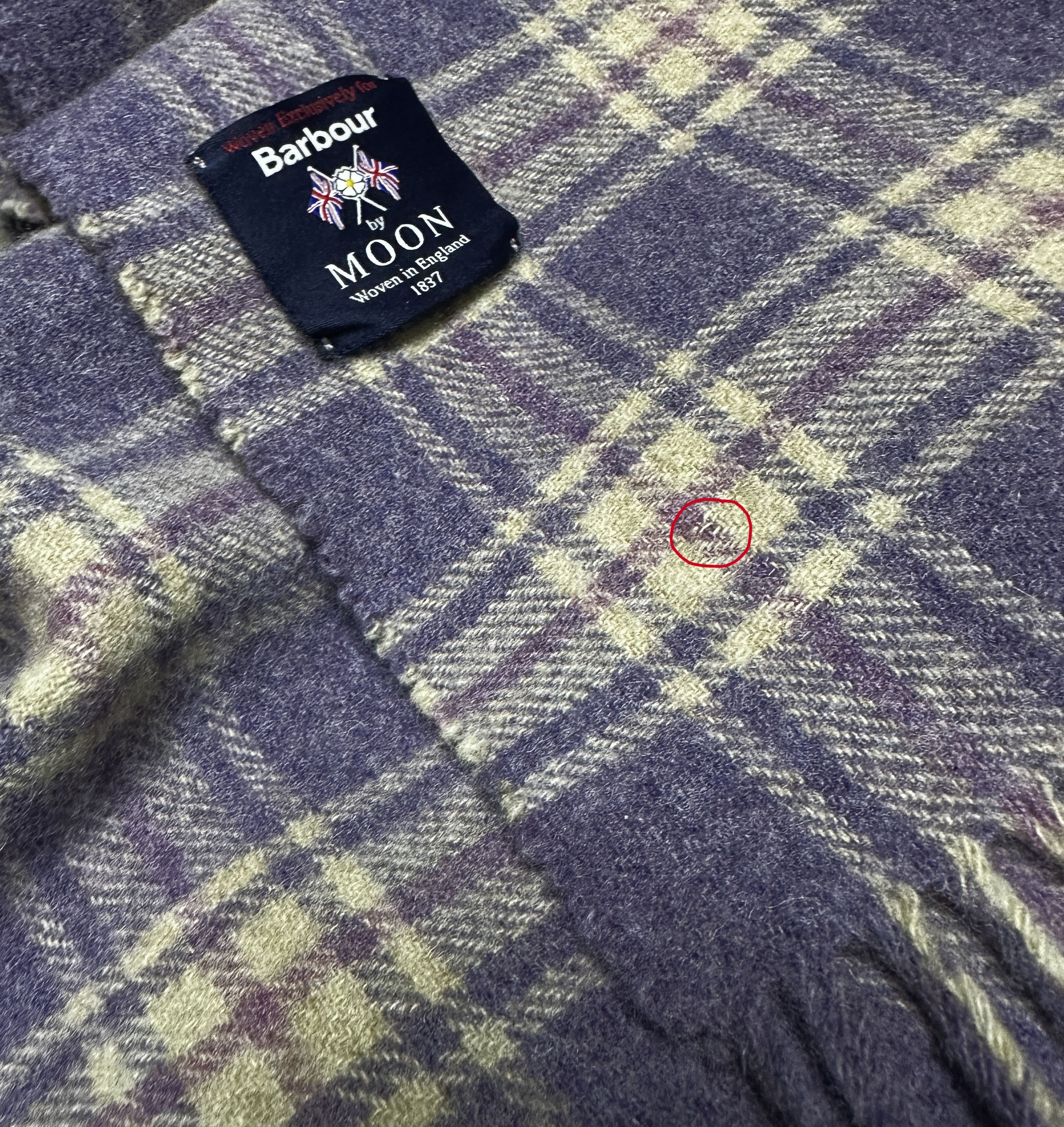 Abraham Moon & Sons Barbour by Moon tartan wool scarf Size ONE SIZE - 4 Thumbnail