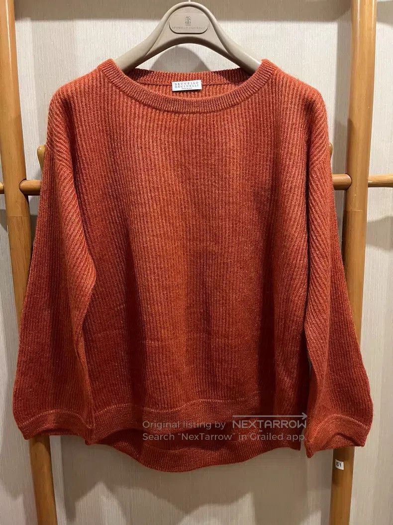 Brunello Cucinelli Brunello Cucinelli Gold Thread Mohair Sweater Size XS / US 0-2 / IT 36-38 - 2 Thumbnail