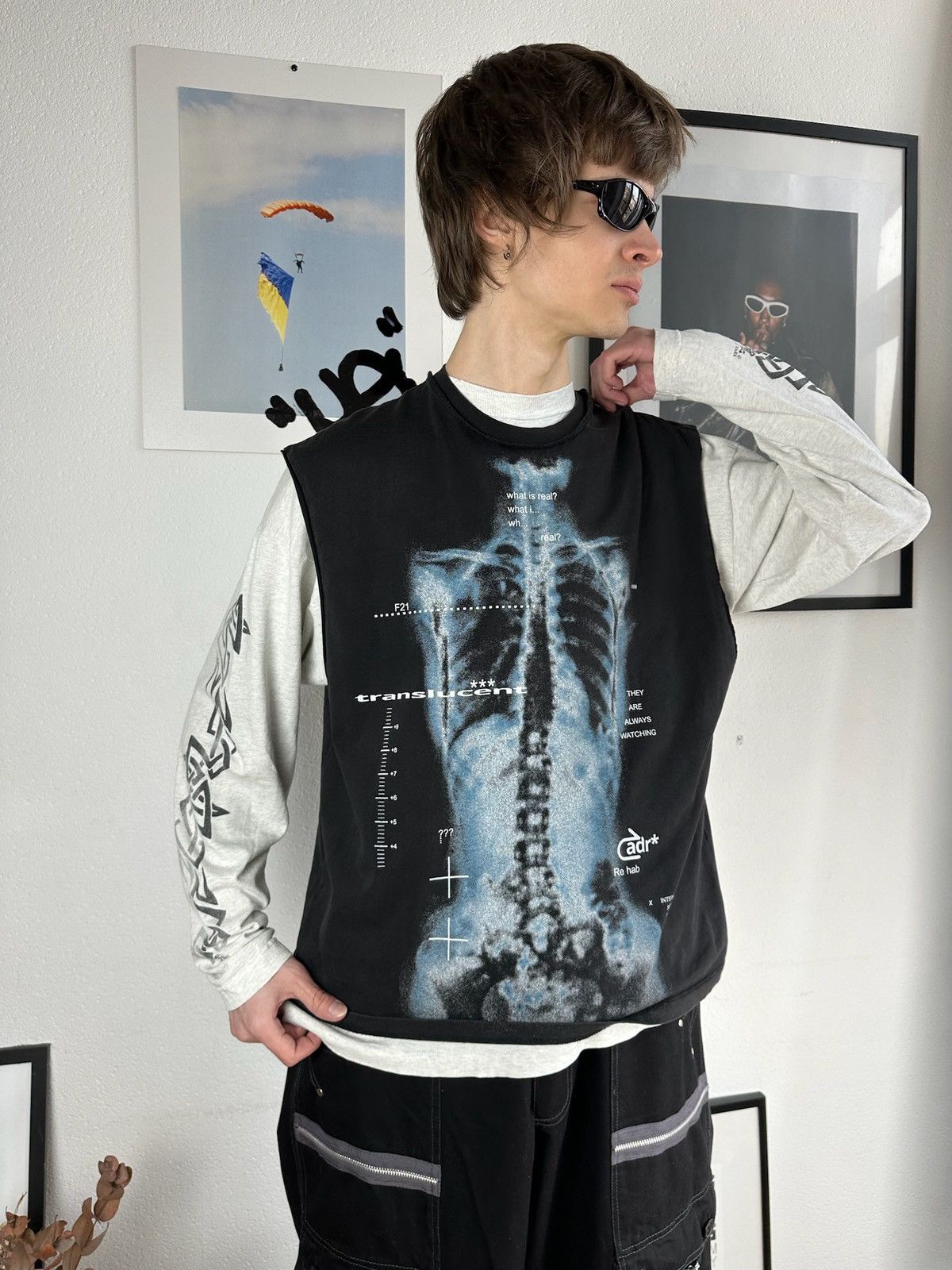 Designer × Japanese Brand Atelier roupa Sleeveless Xray vest tee tshirt anatomical jpg Size US L / EU 52-54 / 3 - 5 Thumbnail