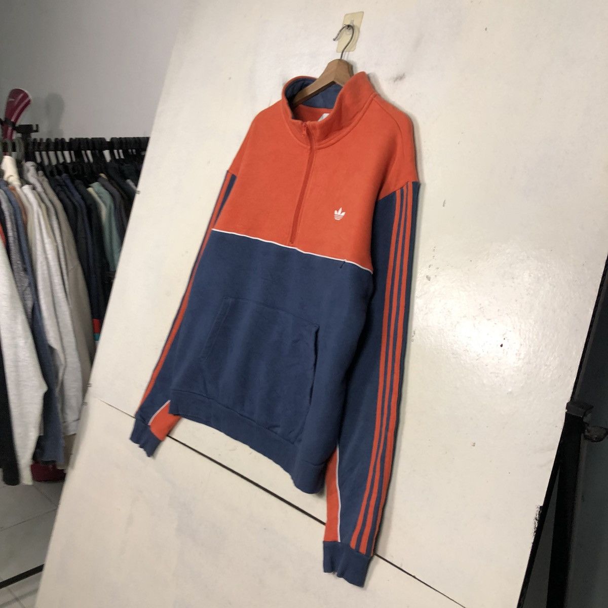 Adidas 📌Double Tone Adidas Anorak Half Zipper Sweater Size US M / EU 48-50 / 2 - 4 Thumbnail