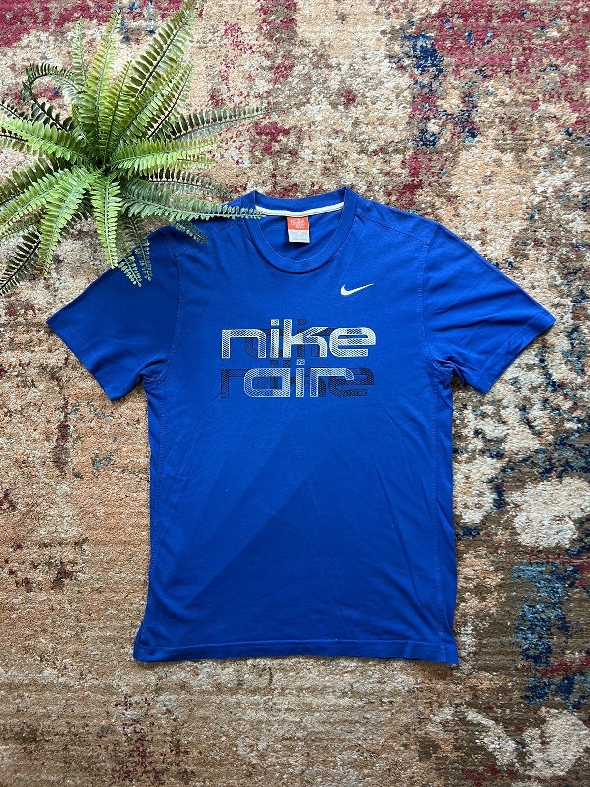 Nike × Vintage NIKE AIR RETRO T-SHIRT BIG CENTRAL LOGO SWOOSH Y2K 90’s Size US M / EU 48-50 / 2 - 1 Thumbnail