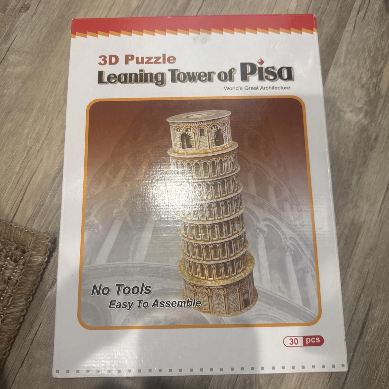 Designer 3D Puzzle Tower of Pisa 30 Pieces World's Great Architecture Size ONE SIZE - 1 Thumbnail