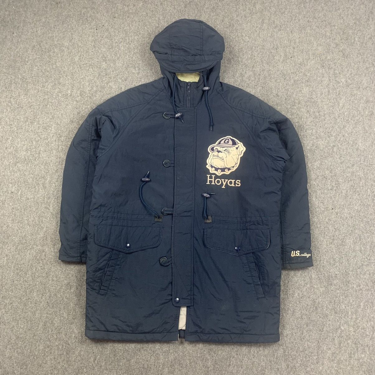 Vintage American College Hoyas University Long Jacket
